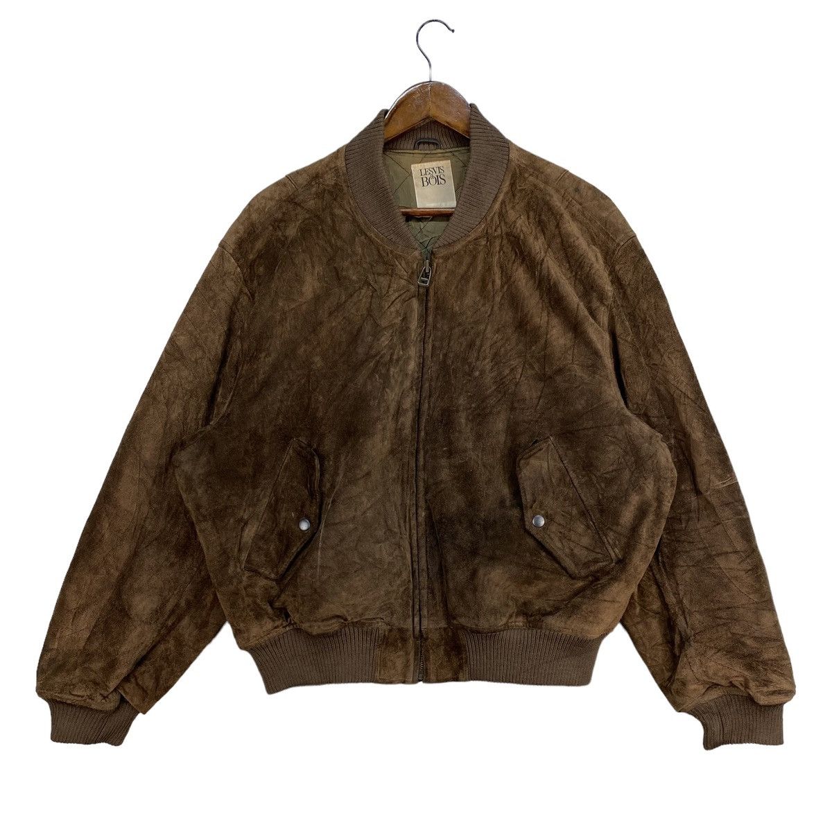 Japanese Brand LES VIS a BOIS SUEDE LEATHER JACKET Size US XL / EU 56 / 4 - 1 Thumbnail