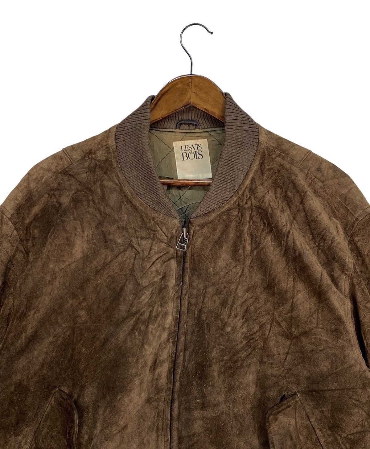Japanese Brand LES VIS a BOIS SUEDE LEATHER JACKET Size US XL / EU 56 / 4 - 2 Thumbnail
