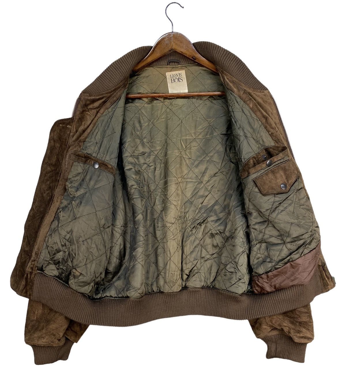 Japanese Brand LES VIS a BOIS SUEDE LEATHER JACKET Size US XL / EU 56 / 4 - 3 Thumbnail