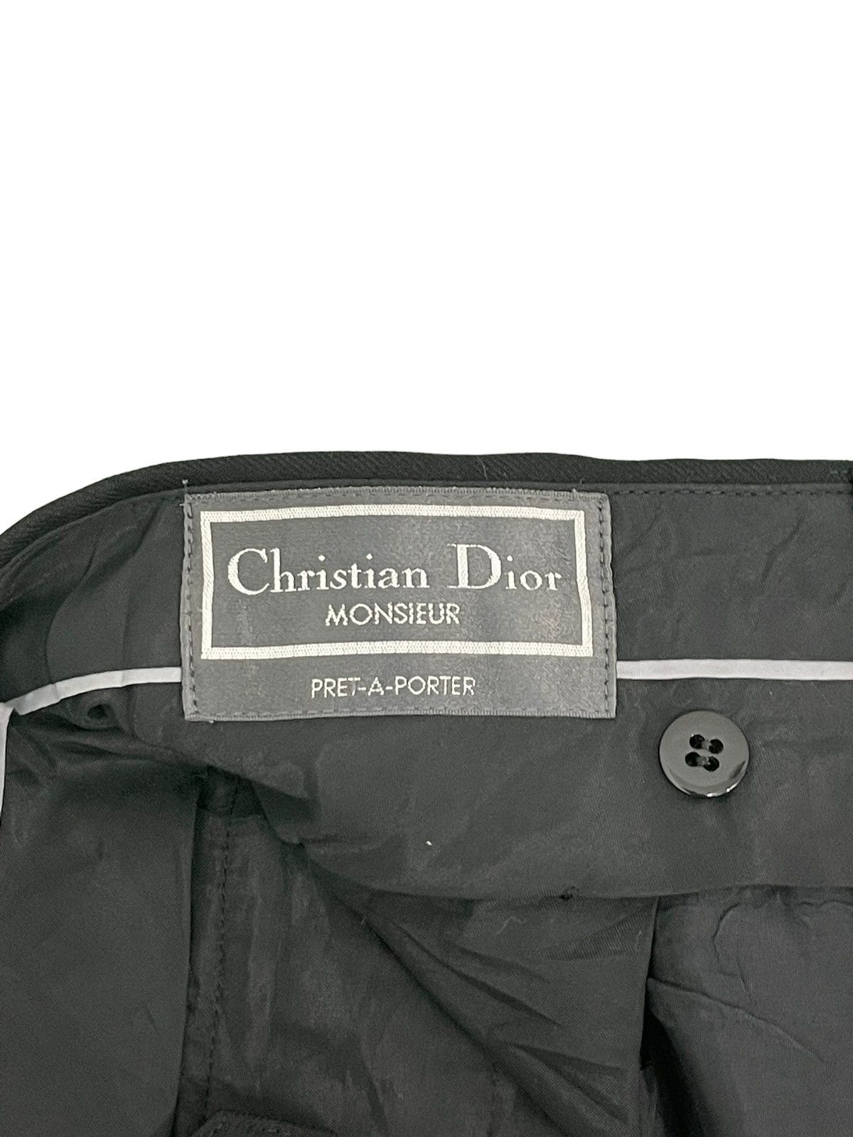 Christian Dior Monsieur Wide Wool Trouser Vtg Christian Dior 2🟦8 Size US 30 / EU 46 - 11 Thumbnail
