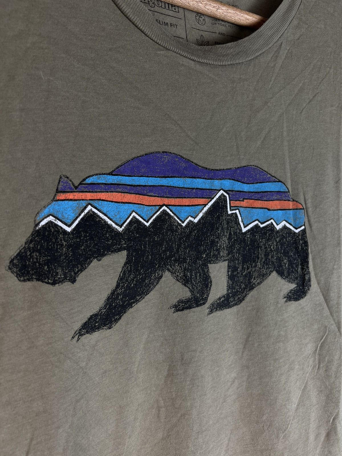 Patagonia Patagonia organic cotton bear logo tshirt Size US M / EU 48-50 / 2 - 3 Thumbnail