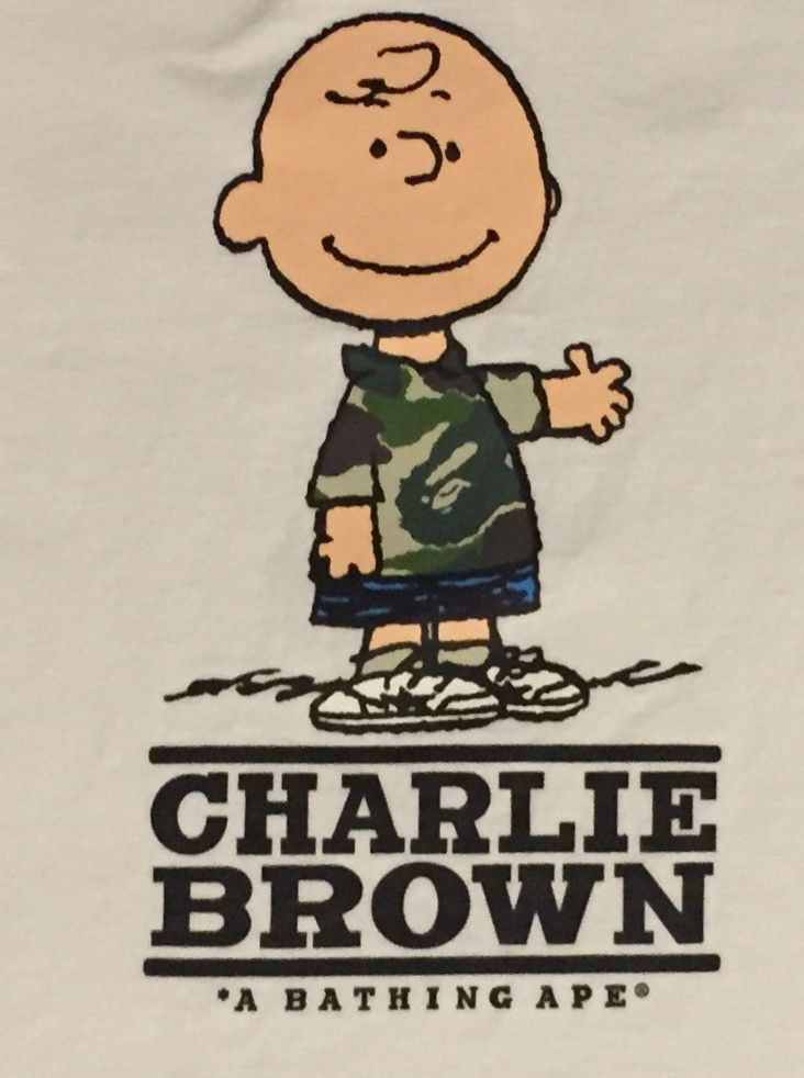 Bape × Peanuts Bape camo Charlie Brown tee shirt Size XS / US 0-2 / IT 36-38 - 2 Thumbnail