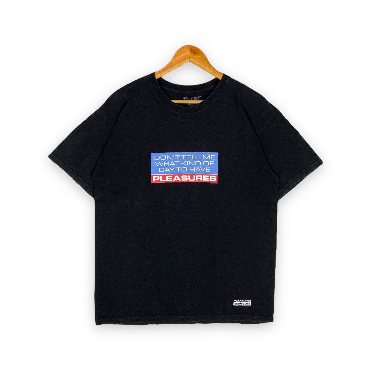 Pleasures PLEASURES MONKEY TIME WORDING TEE Size US L / EU 52-54 / 3 - 1 Thumbnail