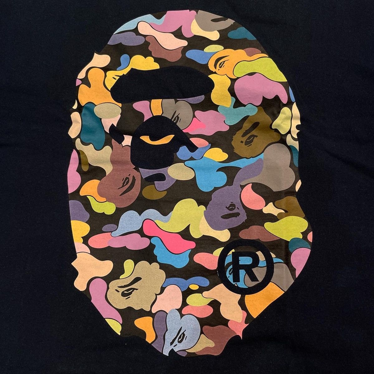 Bape BAPE OG MULTI CAMO BIG APE HEAD TEE Size US L / EU 52-54 / 3 - 2 Thumbnail