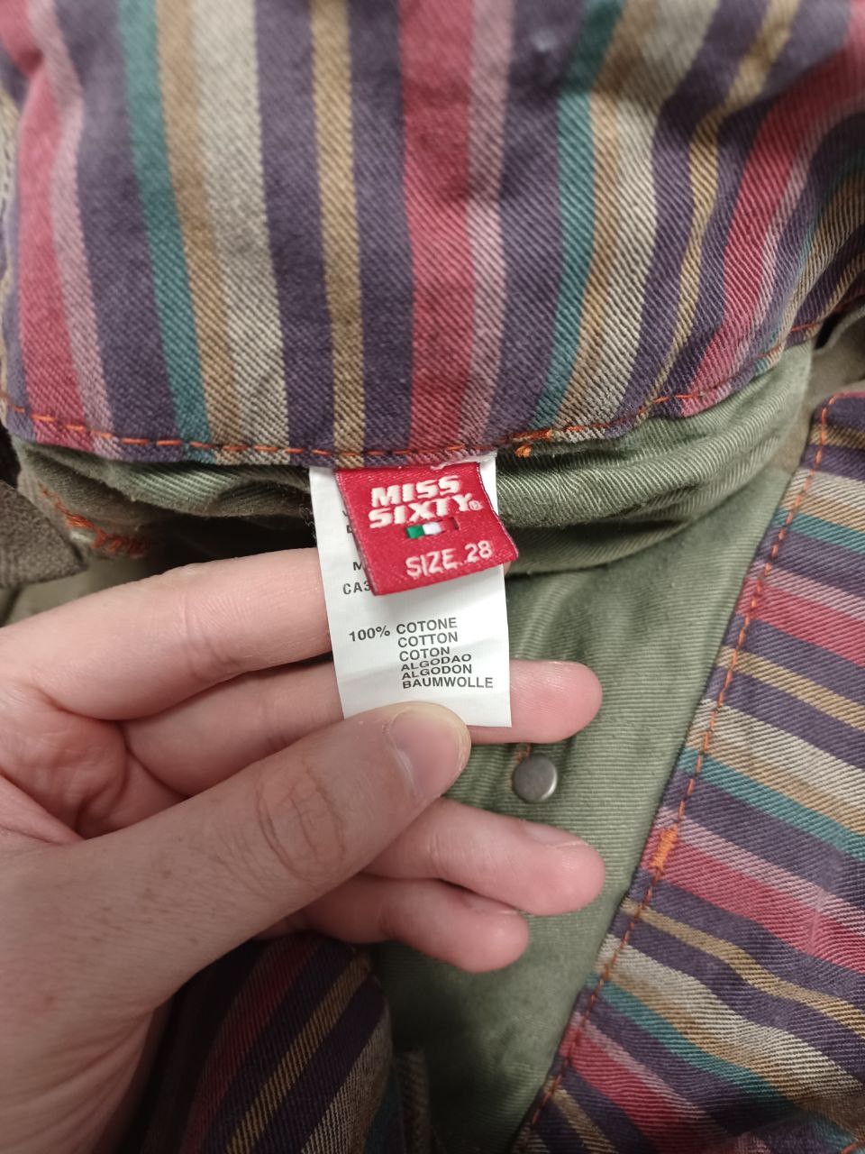 Miss Sixty Cargo pants miss sixty y2k avant garde streetwear Size 28" / US 6 / IT 42 - 6 Thumbnail