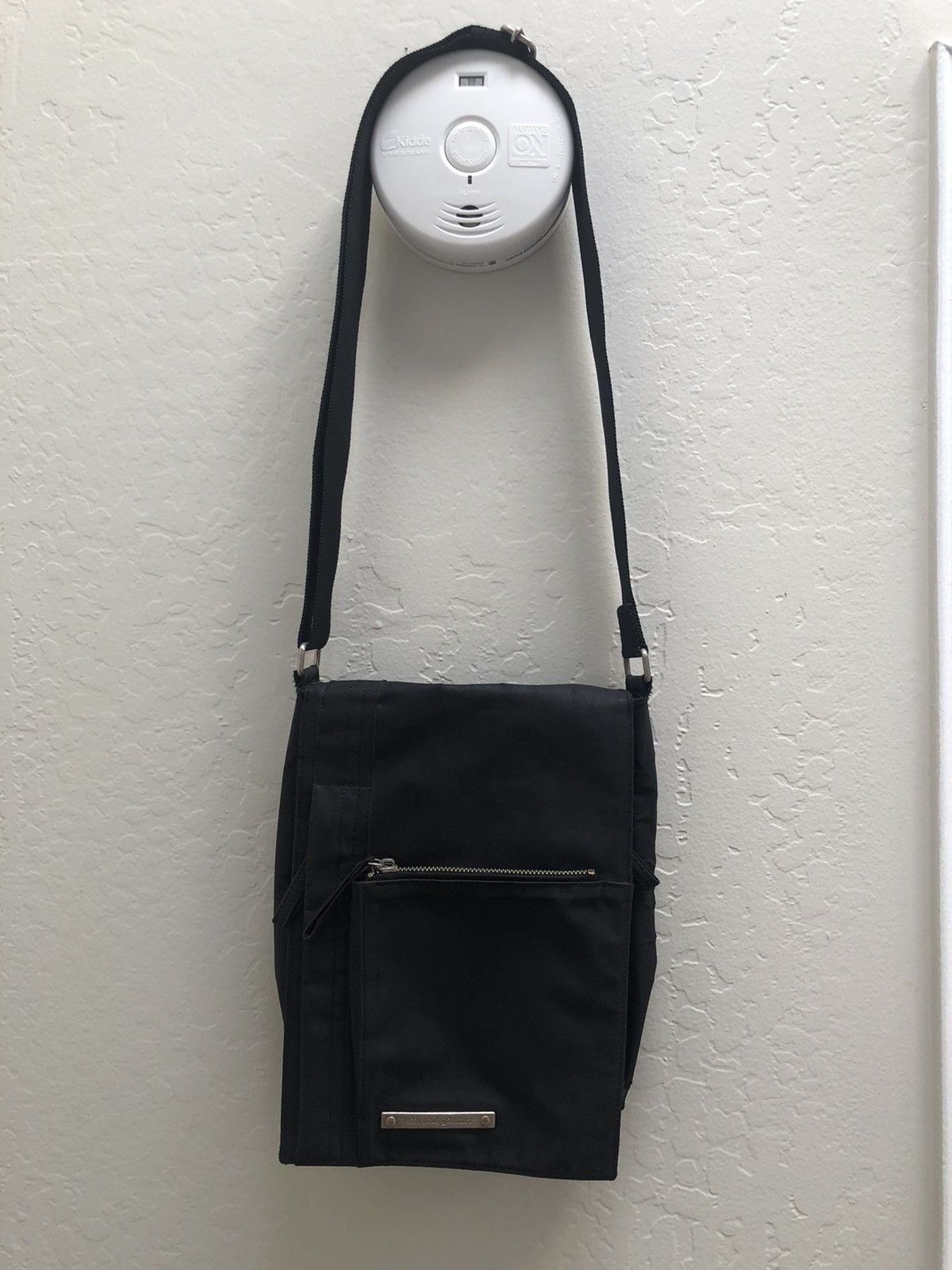 Jean Paul Gaultier Crossbody Bag W/ Silver Label in Black, Men's