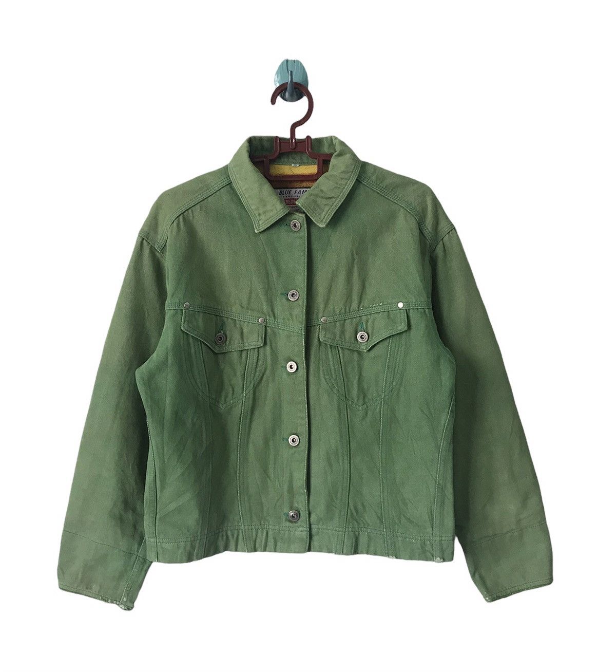 image of StealsBenetton Blue Family Sanforized Jacket, Women's (Size Large)