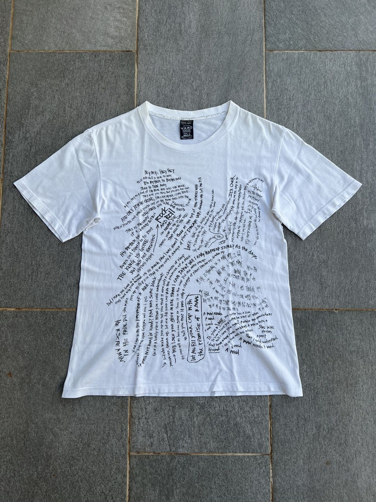 image of Number N Ine Archive '08Ss Birds Tee in White, Men's (Size Small)