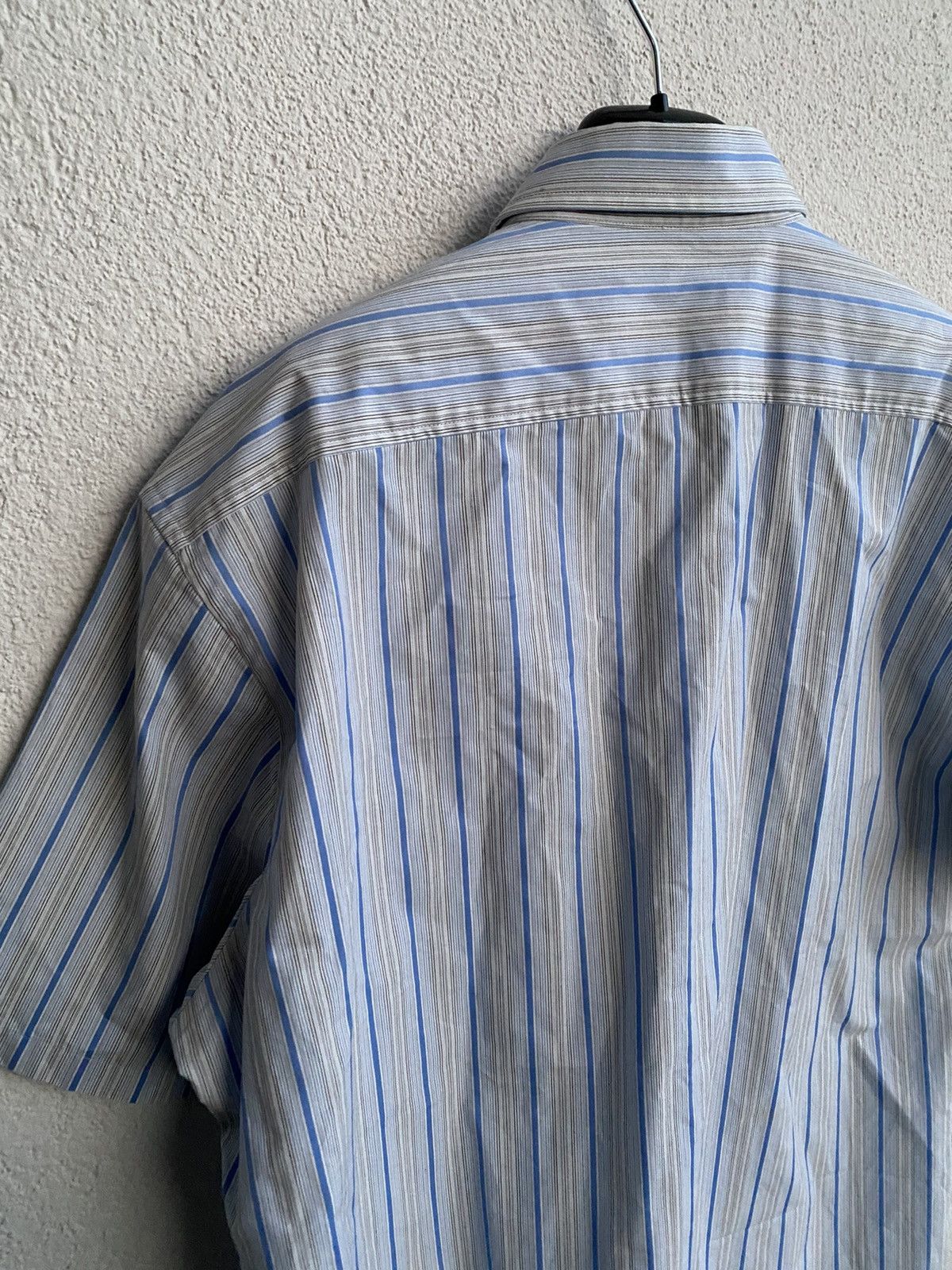 Yves Saint Laurent Summer YSL Shirt Striped Blue Size US XL / EU 56 / 4 - 15 Thumbnail