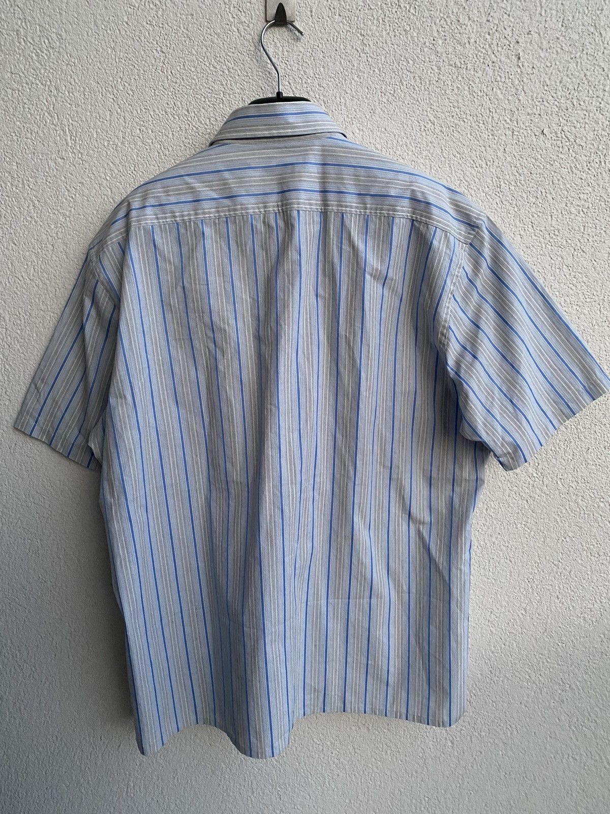 Yves Saint Laurent Summer YSL Shirt Striped Blue Size US XL / EU 56 / 4 - 10 Thumbnail