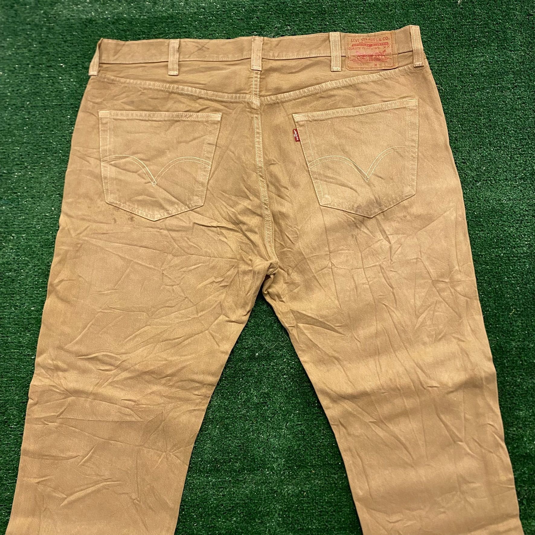 Levi's Levi's 501 Straight Fit Vintage Tan Denim Jeans Work Pants Size US 40 / EU 56 - 6 Thumbnail