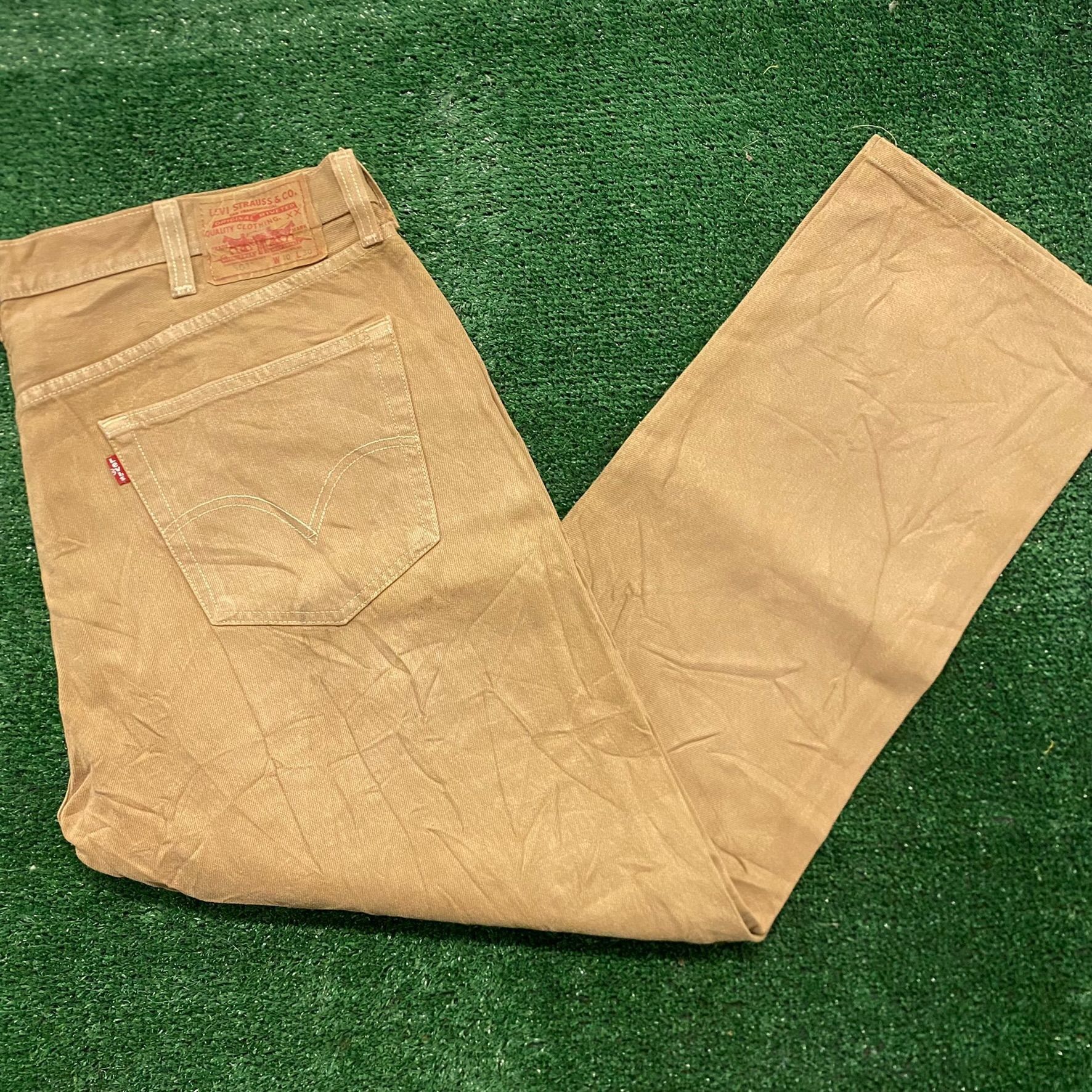 Levi's Levi's 501 Straight Fit Vintage Tan Denim Jeans Work Pants Size US 40 / EU 56 - 3 Thumbnail
