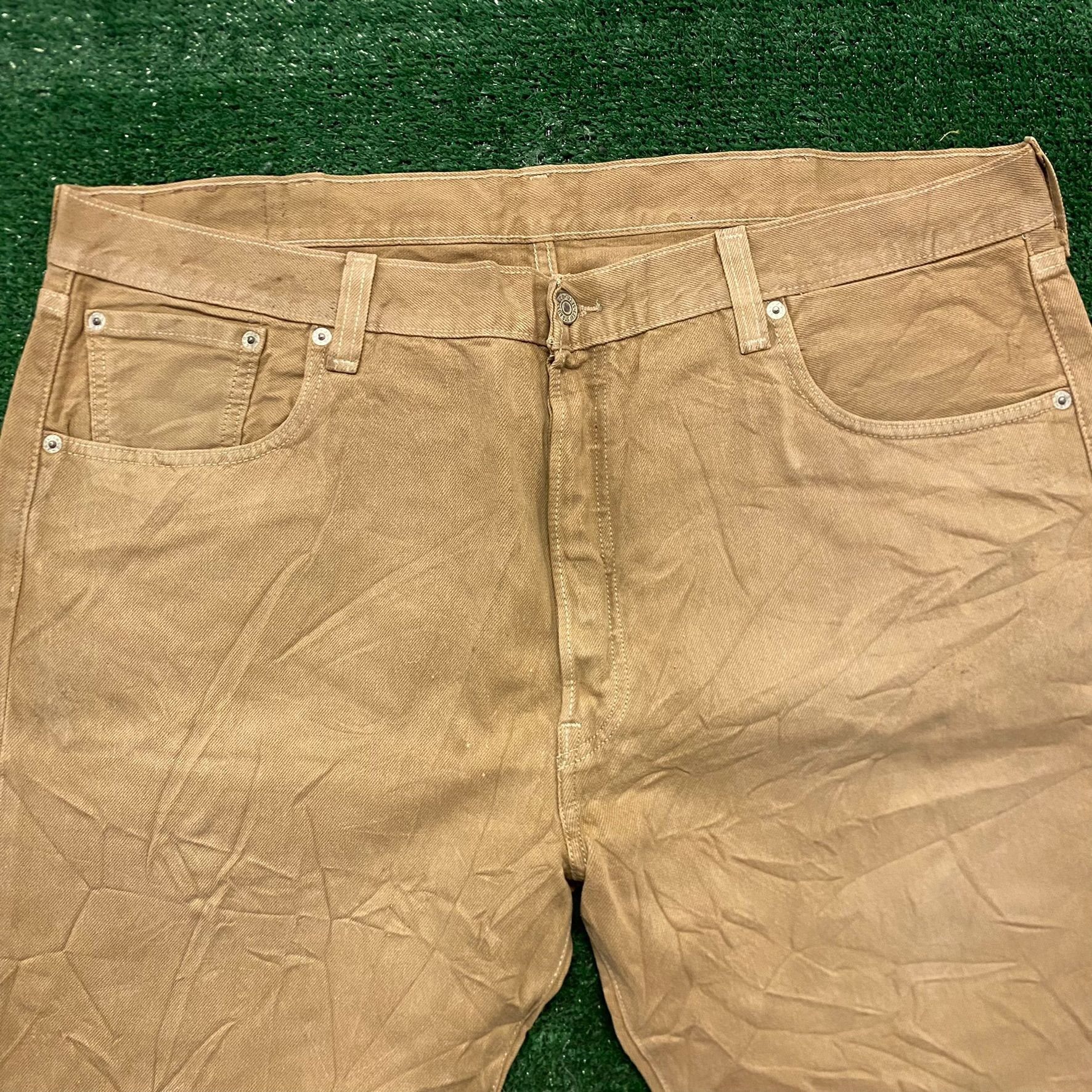 Levi's Levi's 501 Straight Fit Vintage Tan Denim Jeans Work Pants Size US 40 / EU 56 - 5 Thumbnail