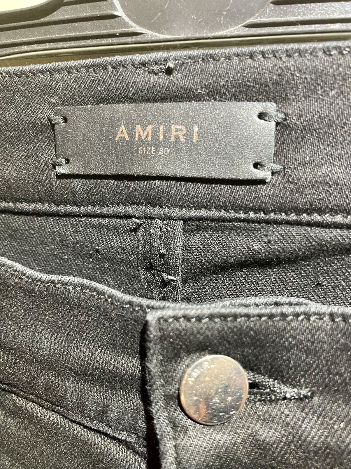 Amiri MX1 Leather Patch Denim Size US 30 / EU 46 - 2 Thumbnail