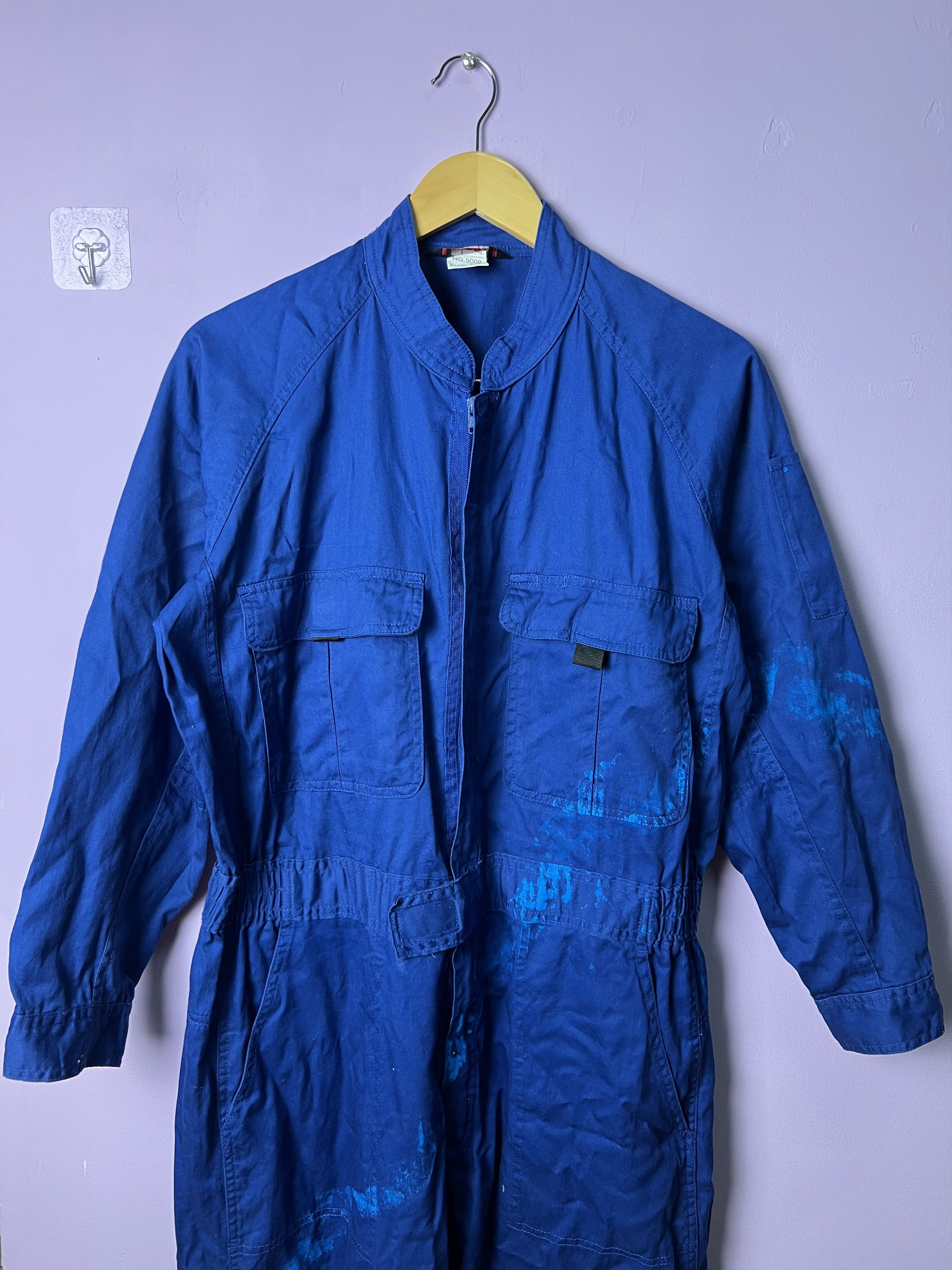 Japanese Brand 🔥Rare Sowa Paint Design Overall Jumpsuits Size US 36 / EU 52 - 3 Thumbnail