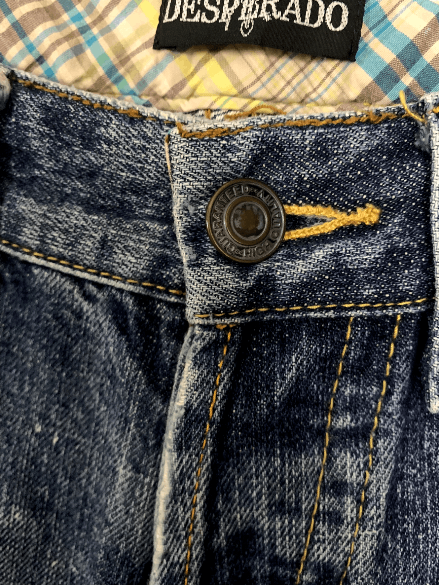 Japanese Brand Vintage Japanese Brand Button Fly Painted Flare Jeans Size 29" - 7 Thumbnail