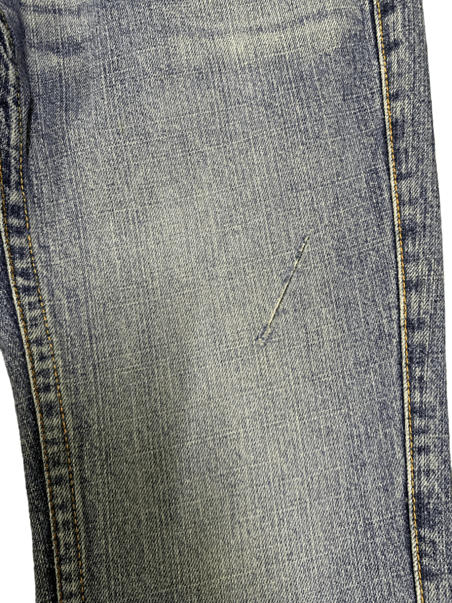 Japanese Brand Vintage Japanese Brand Button Fly Painted Flare Jeans Size 29" - 12 Thumbnail