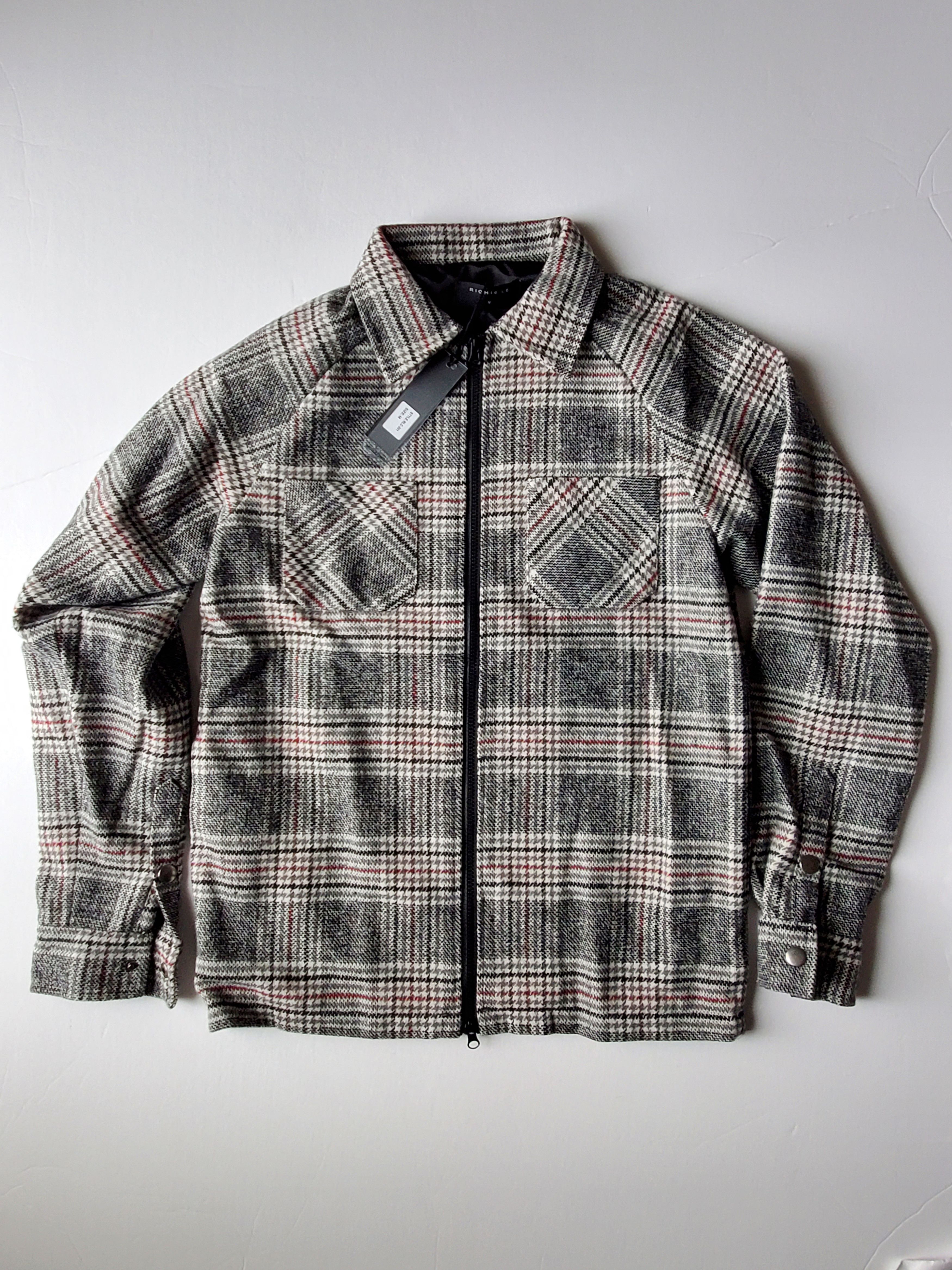 Richie Le Collection NEW Richie Le Collection Zip Flannel Jacket RLC-301-M Size US M / EU 48-50 / 2 - 1 Thumbnail