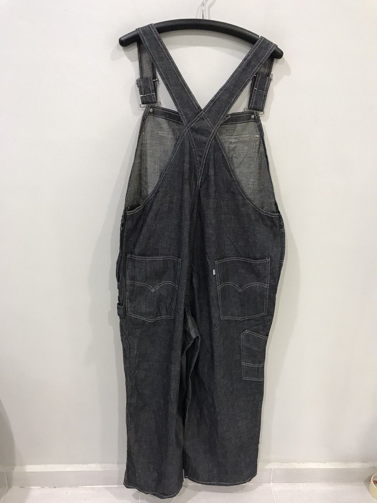 Levi's FOR W37-W39🔥Levis SilverTab Carpenter Light Denim Overall Size US 42 / EU 58 - 6 Thumbnail