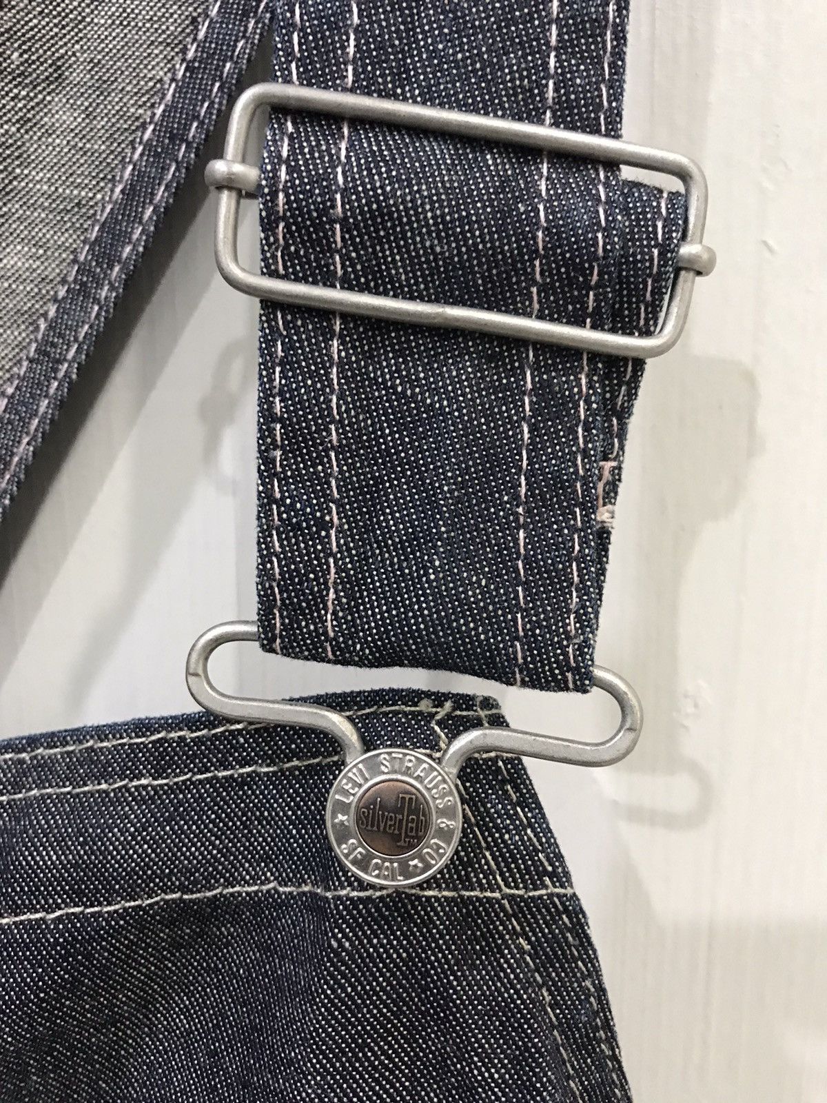 Levi's FOR W37-W39🔥Levis SilverTab Carpenter Light Denim Overall Size US 42 / EU 58 - 2 Thumbnail
