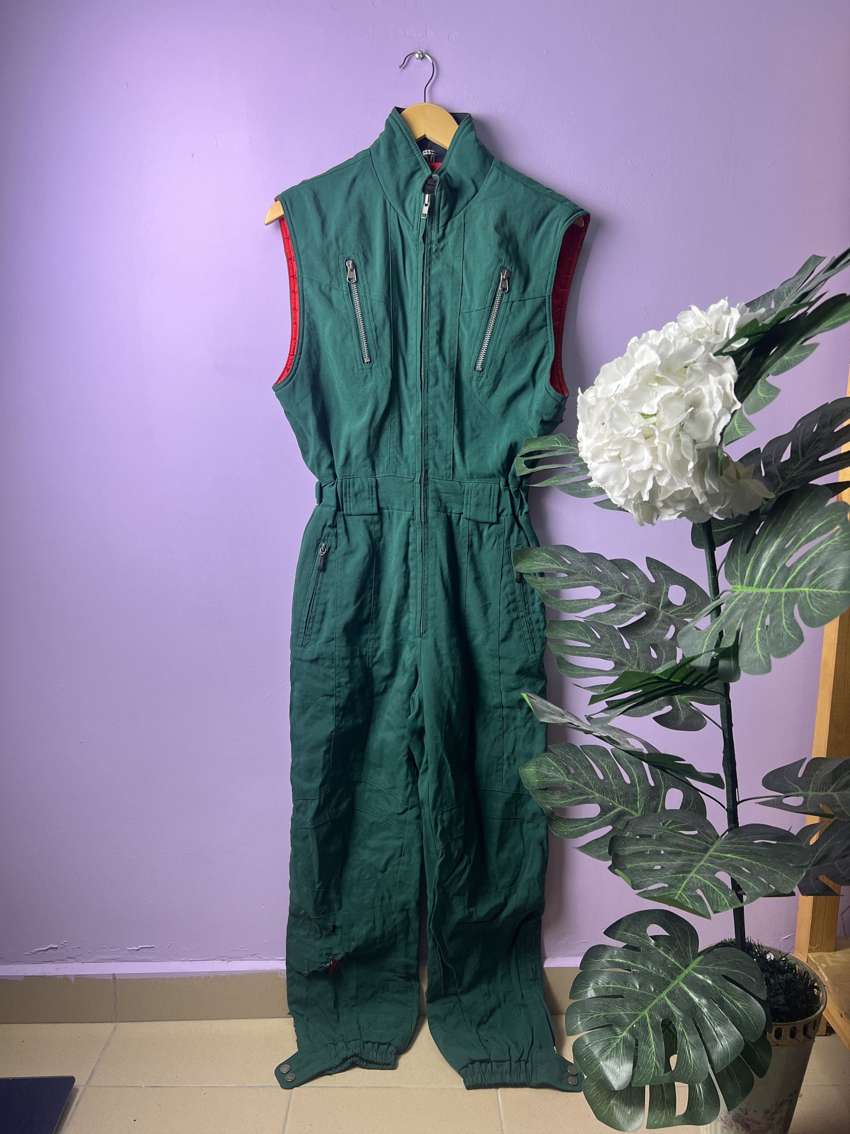 🔥Distressed Vintage Ellesse Skiwear Overalls