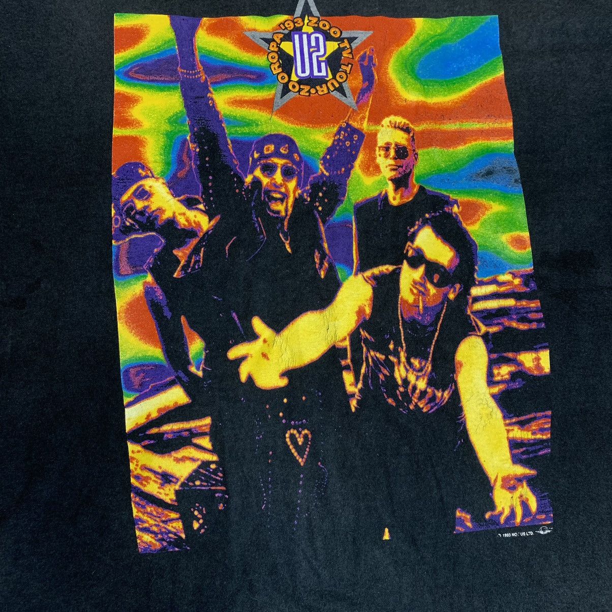 Band Tees 1993 Vintage U2-europäisches Tour rare y2k Rock Chick Closet Size US L / EU 52-54 / 3 - 2 Thumbnail