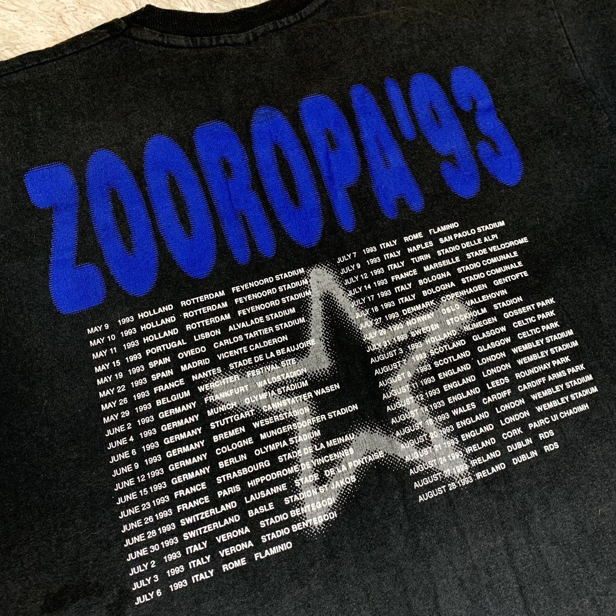 Band Tees 1993 Vintage U2-europäisches Tour rare y2k Rock Chick Closet Size US L / EU 52-54 / 3 - 10 Thumbnail