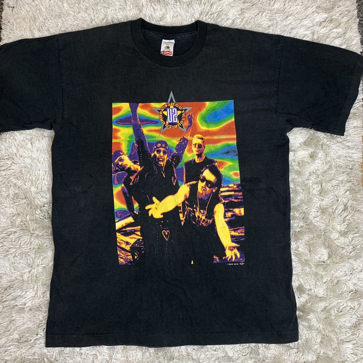 Band Tees 1993 Vintage U2-europäisches Tour rare y2k Rock Chick Closet Size US L / EU 52-54 / 3 - 1 Thumbnail