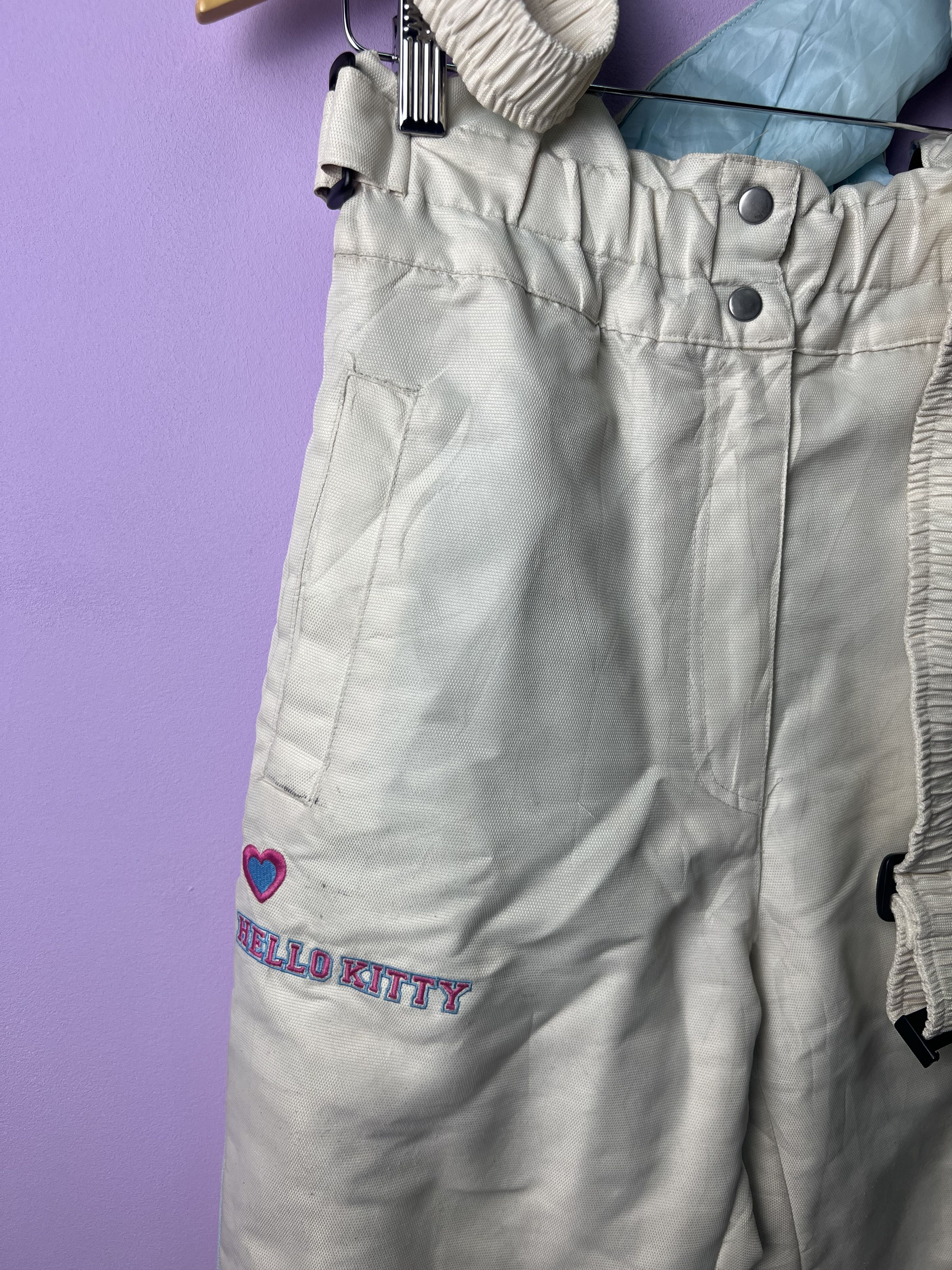 Cartoon Network 🔥Vintage Rare Hello Kitty Skiwear Overalls Size 30" / US 8 / IT 44 - 4 Thumbnail