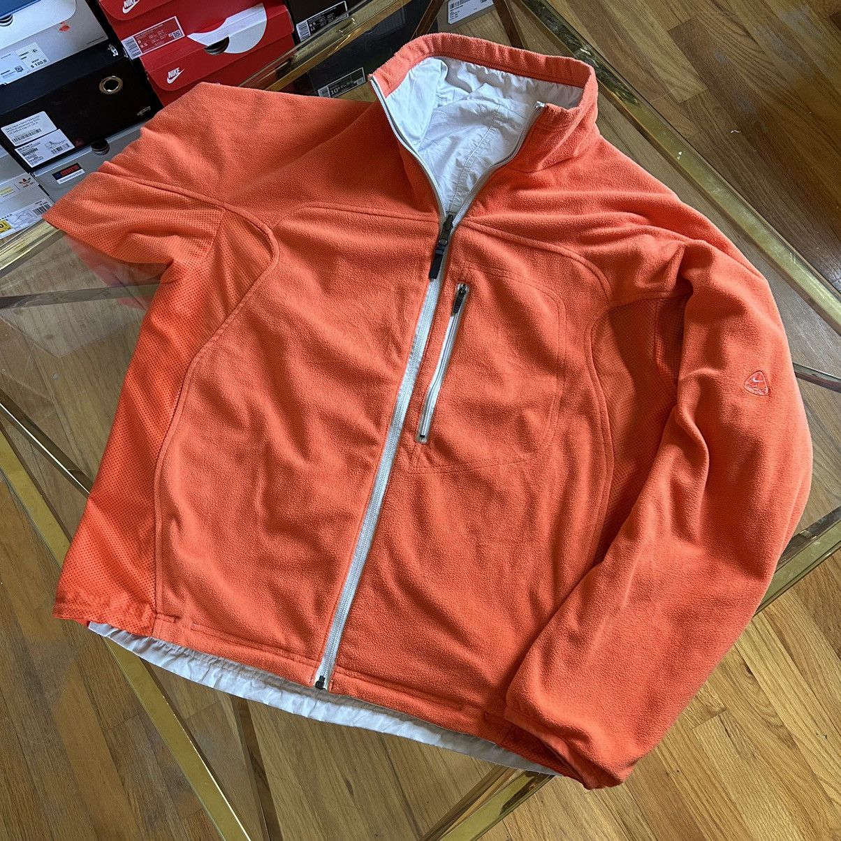 Nike ACG REVERSiBLE ORANGE BOX NYLON OUTER SHERPA FLEECE iNNER YKK Size US L / EU 52-54 / 3 - 6 Thumbnail