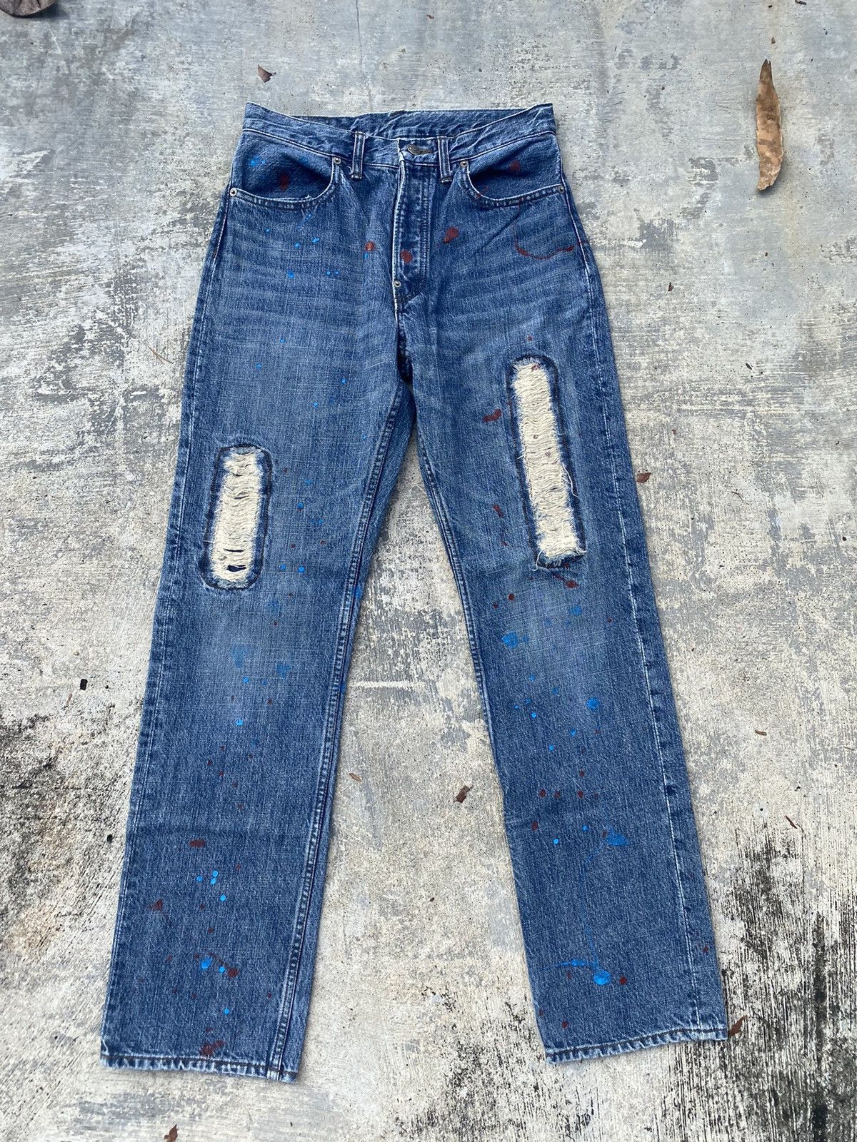PPFM PPFM DISTRESSED PUNK COWBOY GORPCORE PAINT TORNADO Size US 29 - 1 Thumbnail
