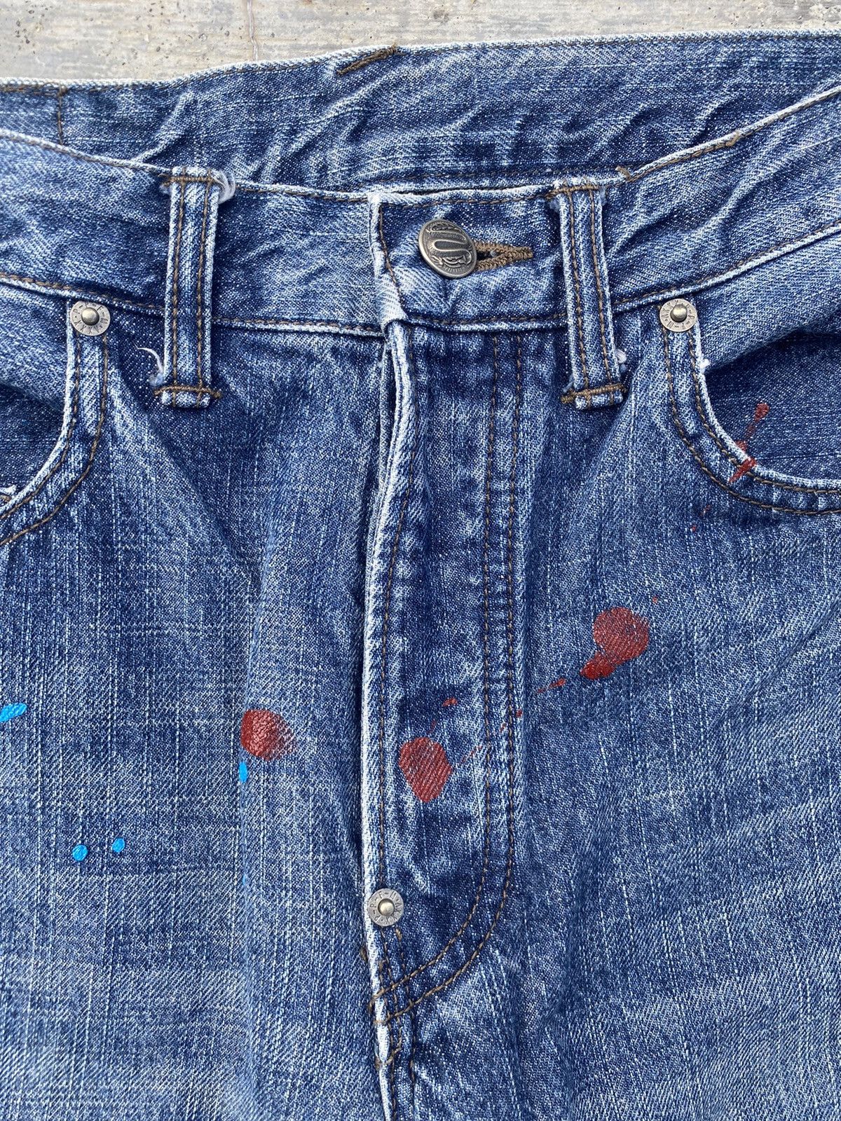PPFM PPFM DISTRESSED PUNK COWBOY GORPCORE PAINT TORNADO Size US 29 - 5 Thumbnail