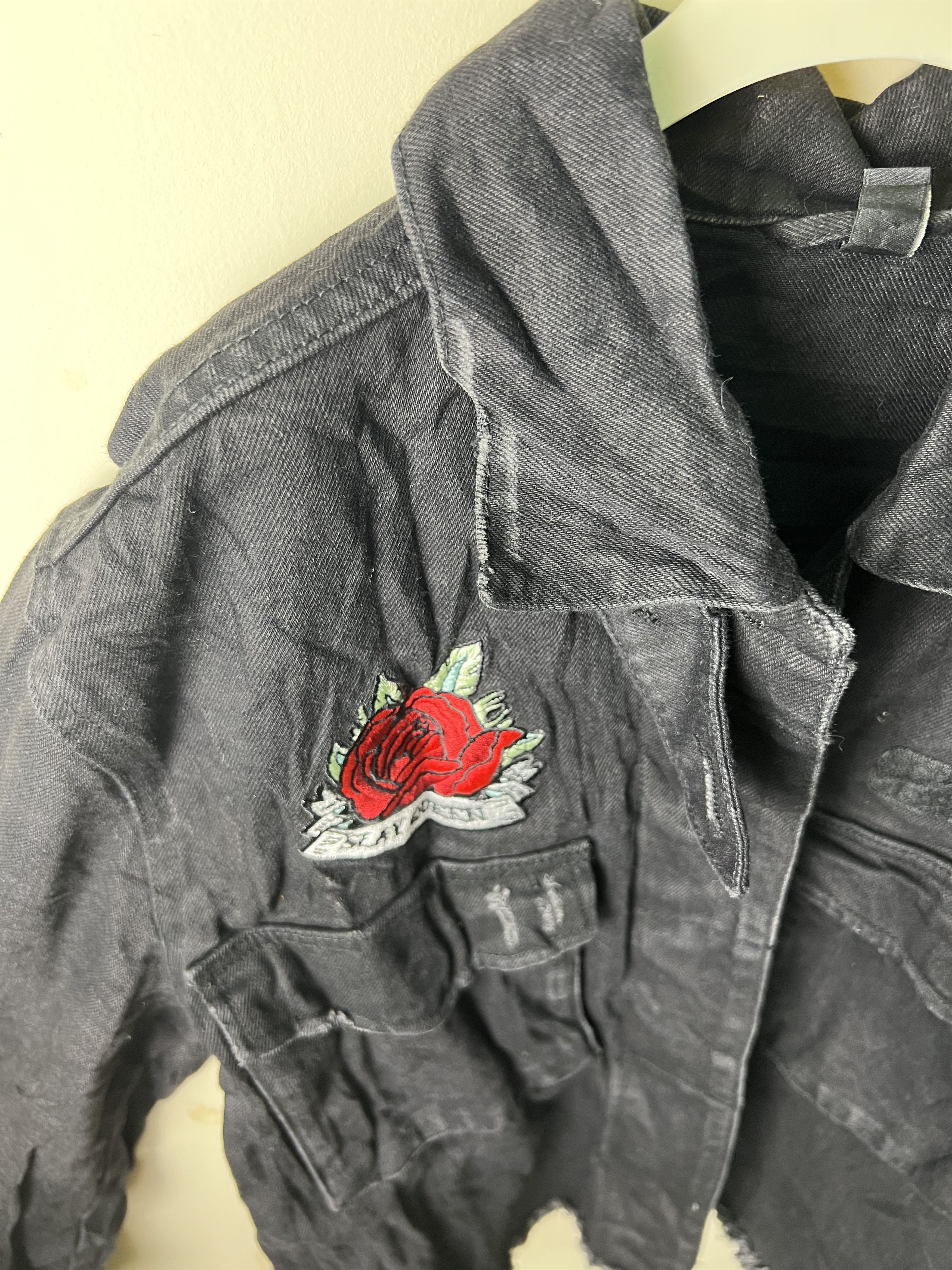 H&M 🔥Cropped H&M Slay Queen Denim Jackets Size US M / EU 48-50 / 2 - 9 Thumbnail