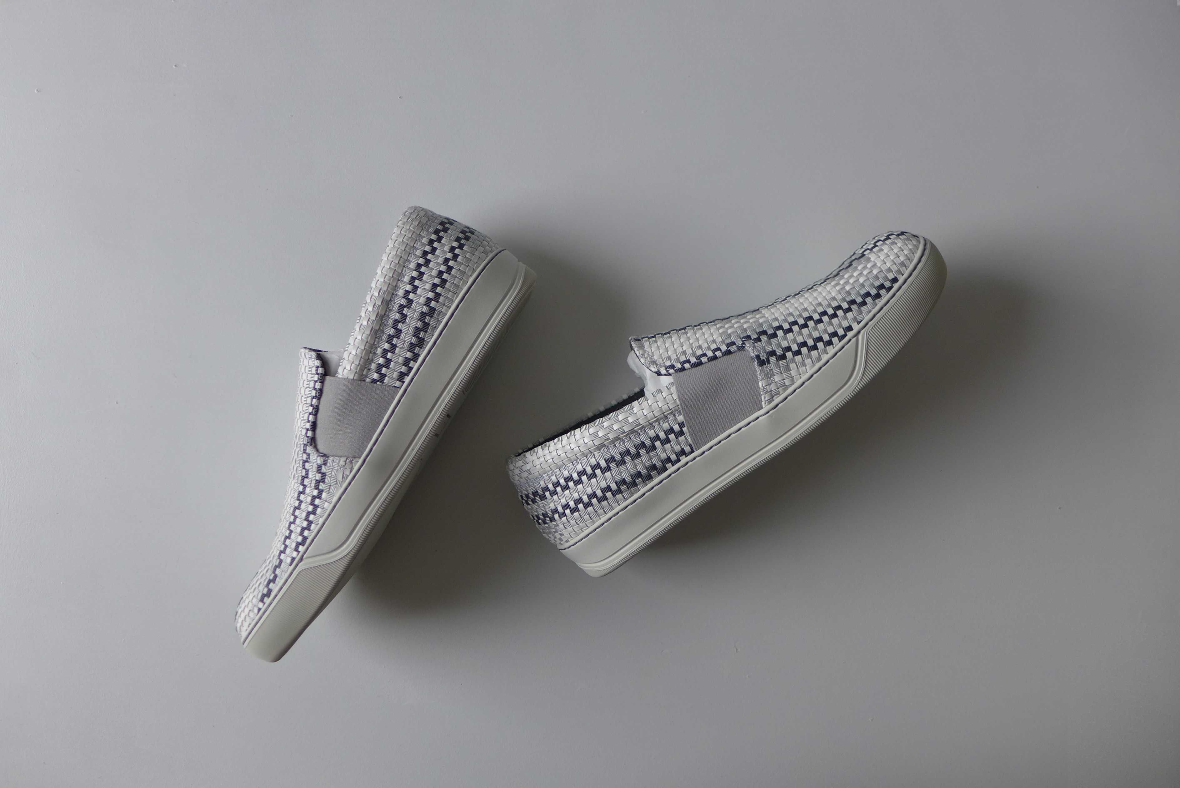 Lanvin Lanvin Slip-On Sneakers - Woven Faux leather & Grosgrain Size US 9 / EU 42 - 3 Thumbnail