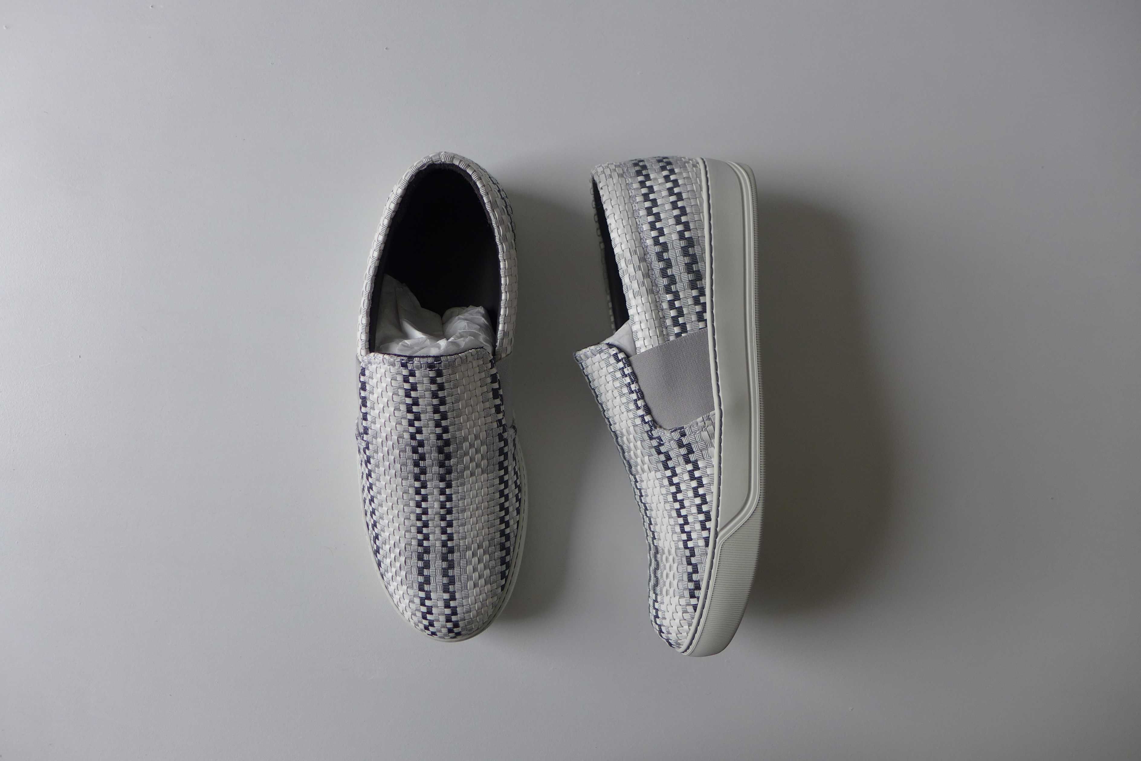 Lanvin Lanvin Slip-On Sneakers - Woven Faux leather & Grosgrain Size US 9 / EU 42 - 2 Thumbnail