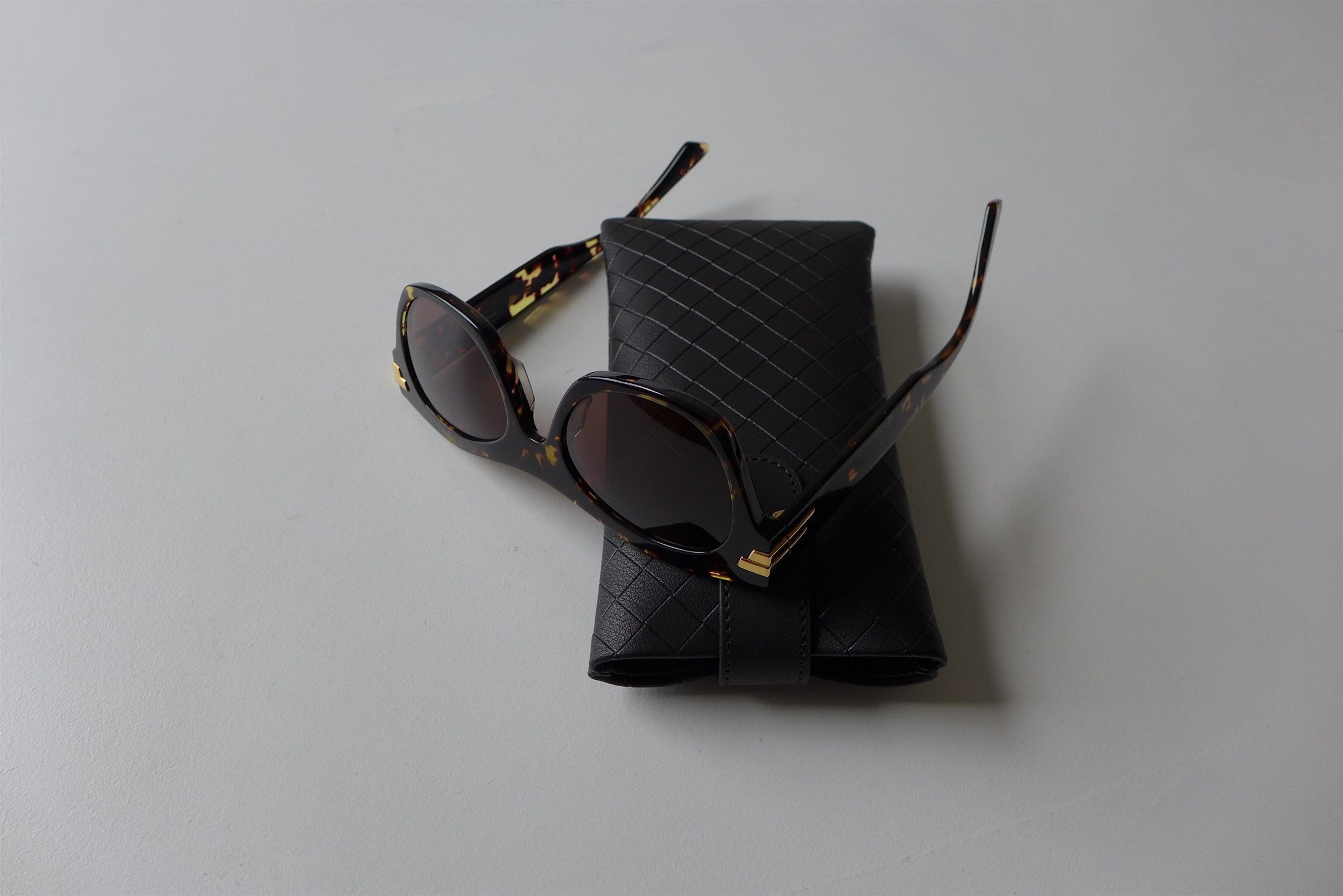 Bottega Veneta Bottega Veneta Sunglasses - Tortoiseshell Acetate Size ONE SIZE - 13 Thumbnail