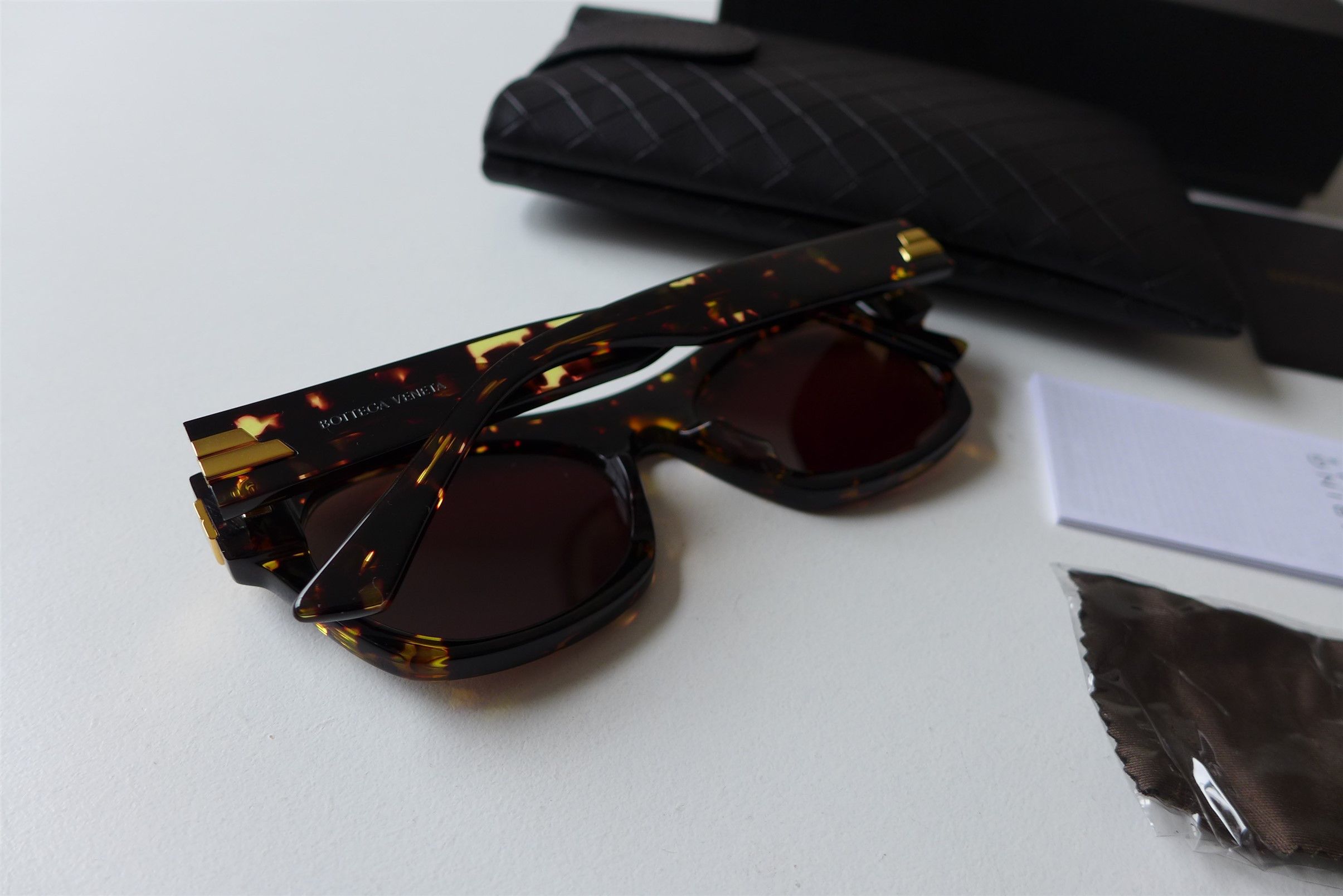 Bottega Veneta Bottega Veneta Sunglasses - Tortoiseshell Acetate Size ONE SIZE - 3 Thumbnail