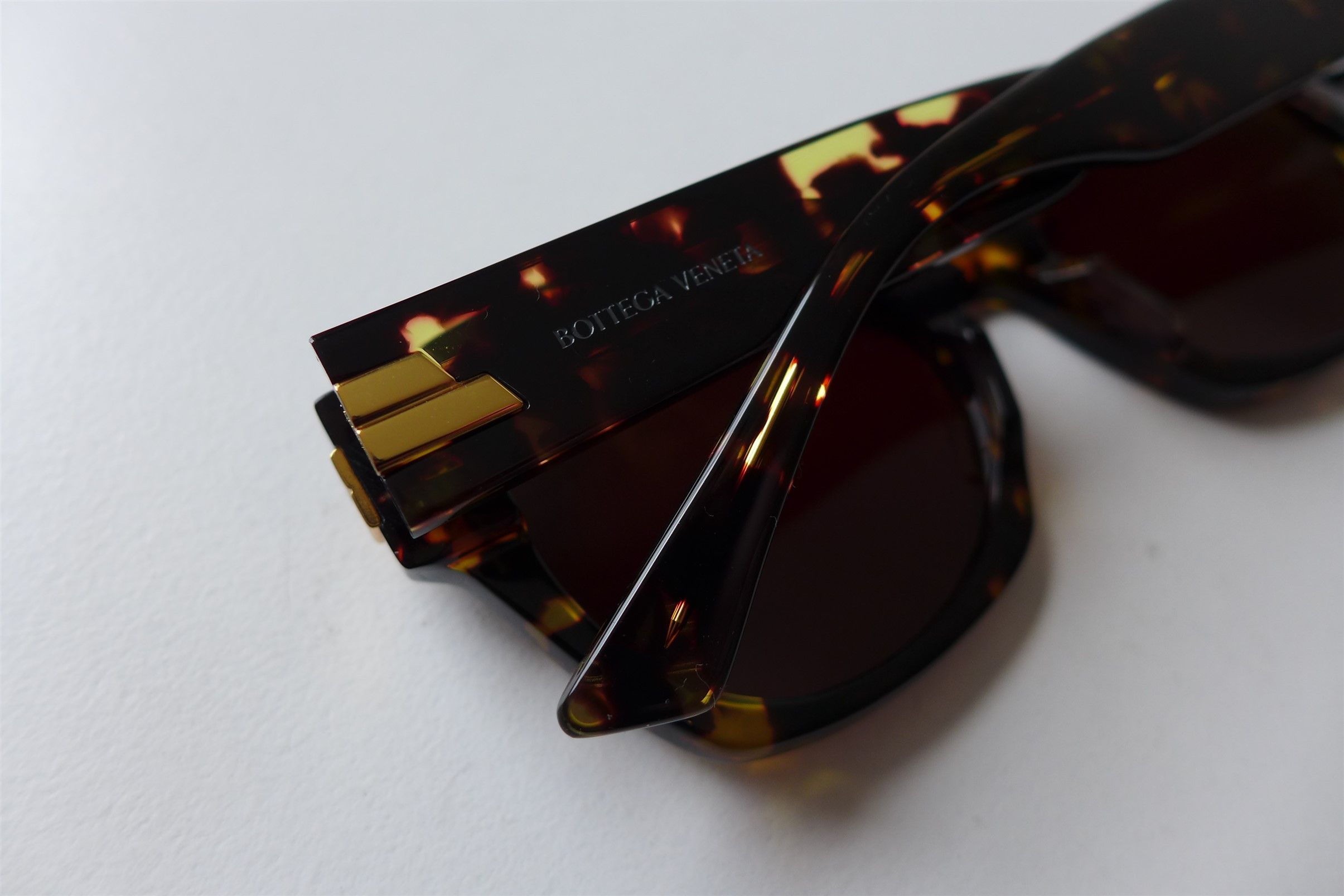Bottega Veneta Bottega Veneta Sunglasses - Tortoiseshell Acetate Size ONE SIZE - 5 Thumbnail