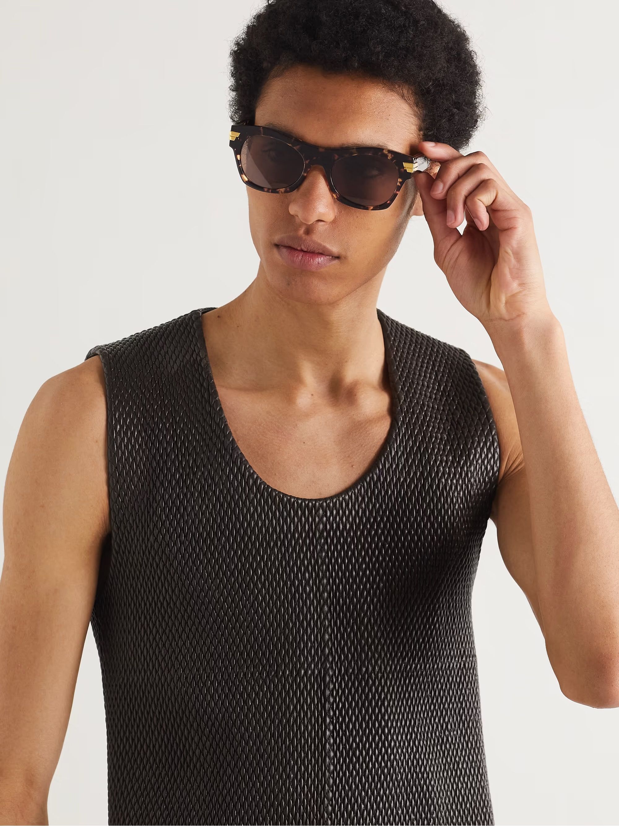 Bottega Veneta Bottega Veneta Sunglasses - Tortoiseshell Acetate Size ONE SIZE - 18 Thumbnail