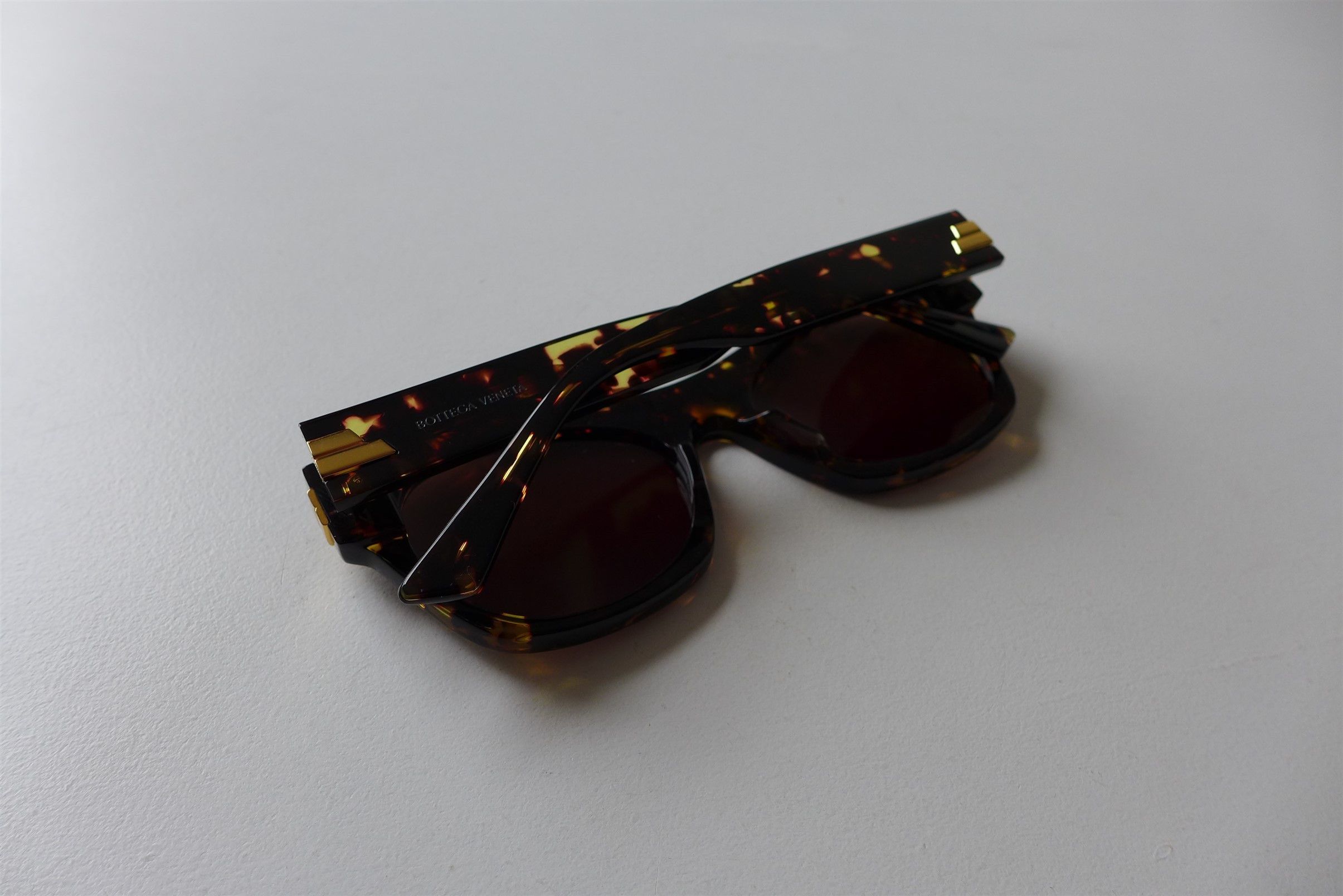 Bottega Veneta Bottega Veneta Sunglasses - Tortoiseshell Acetate Size ONE SIZE - 4 Thumbnail