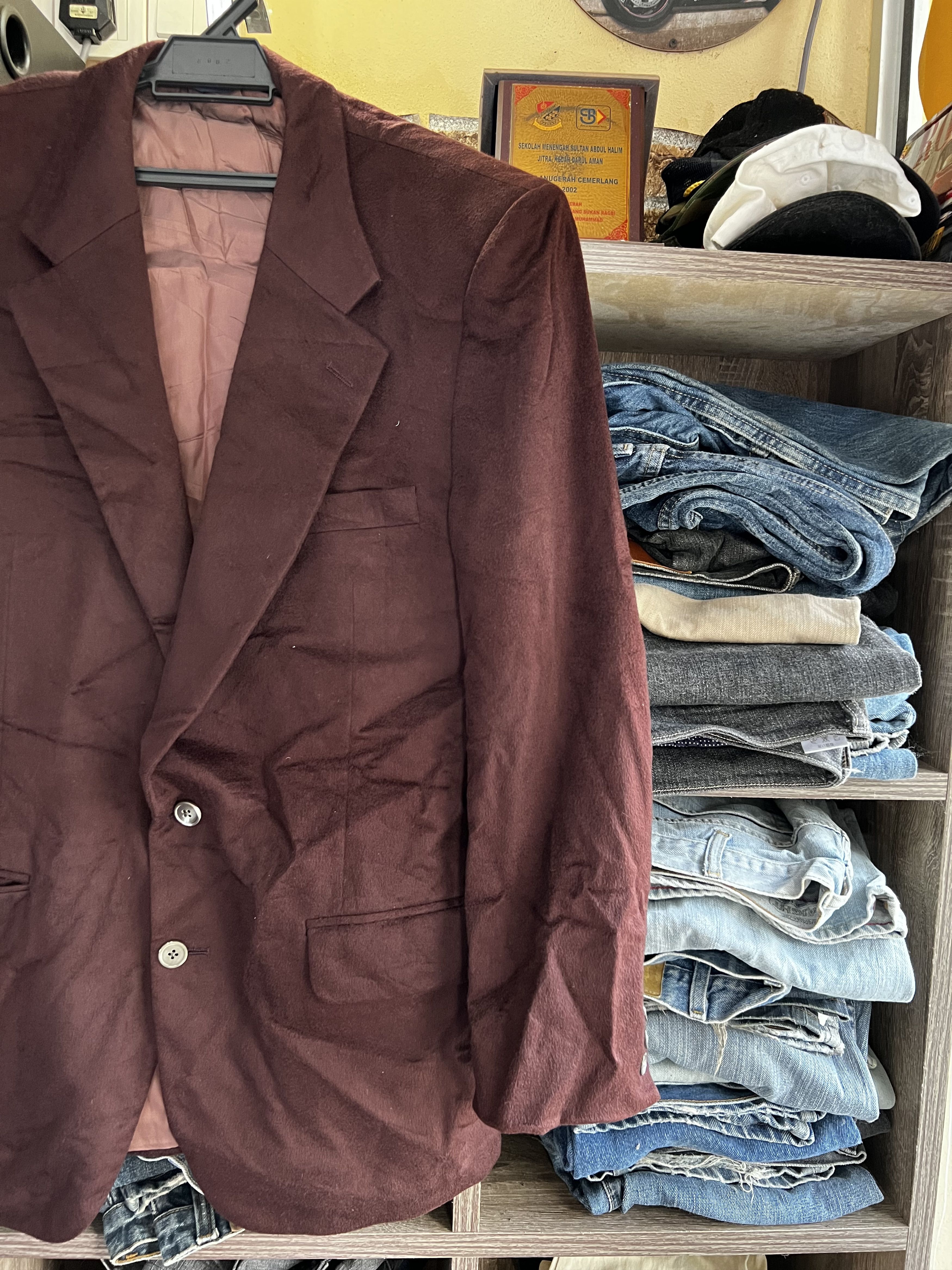 Burberry 🔥Vintage Burberrys’ Cashmere Blazers Size 46S - 2 Thumbnail