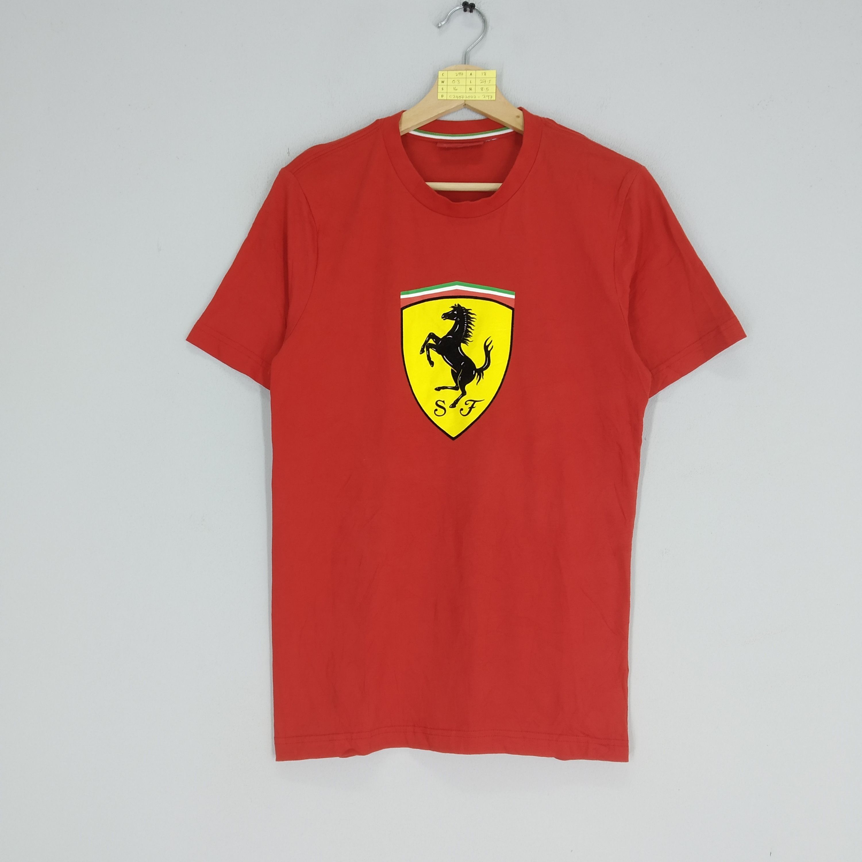 OG Ferrari Car Sports Logo Scuderia Ferrari Red Shirt