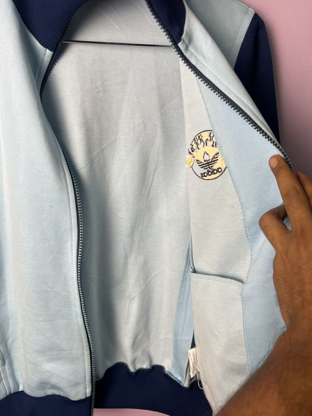 Adidas 🔥Vintage Two Tone Adidas Club Zipper Jackets Size US M / EU 48-50 / 2 - 15 Thumbnail