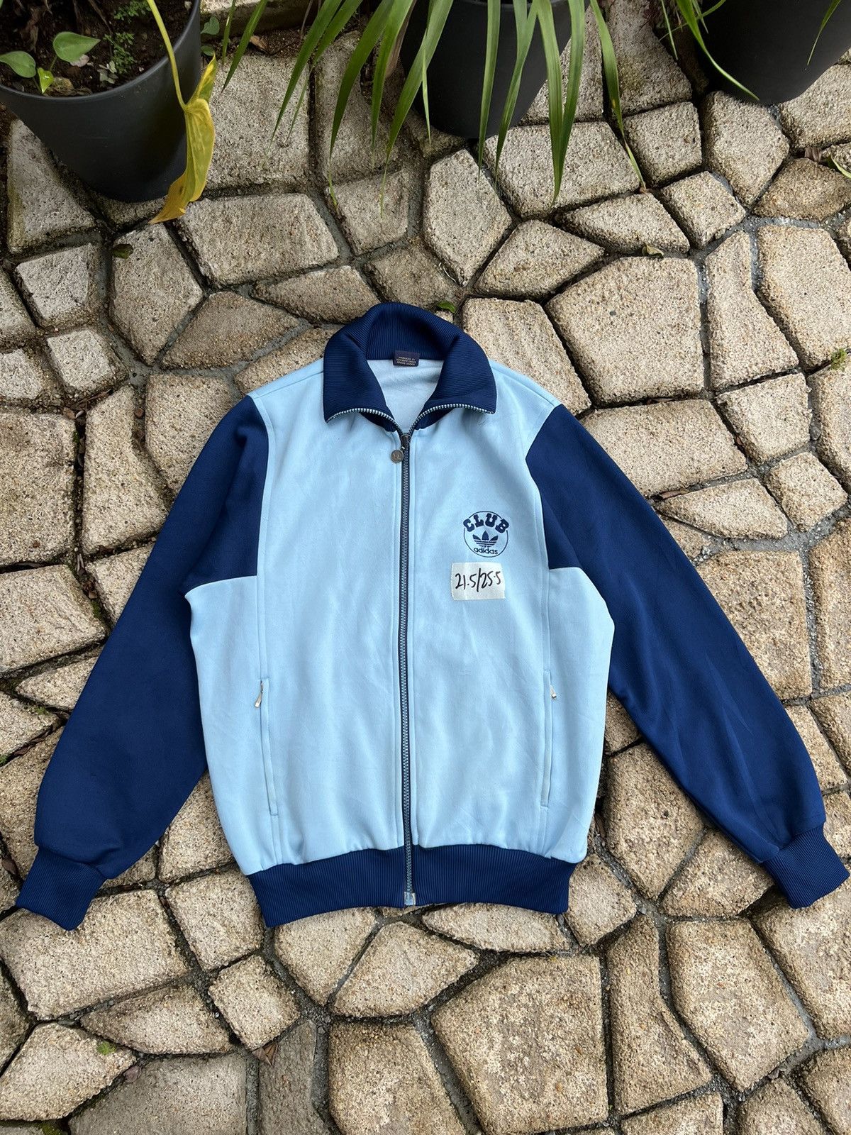 Adidas 🔥Vintage Two Tone Adidas Club Zipper Jackets Size US M / EU 48-50 / 2 - 1 Thumbnail
