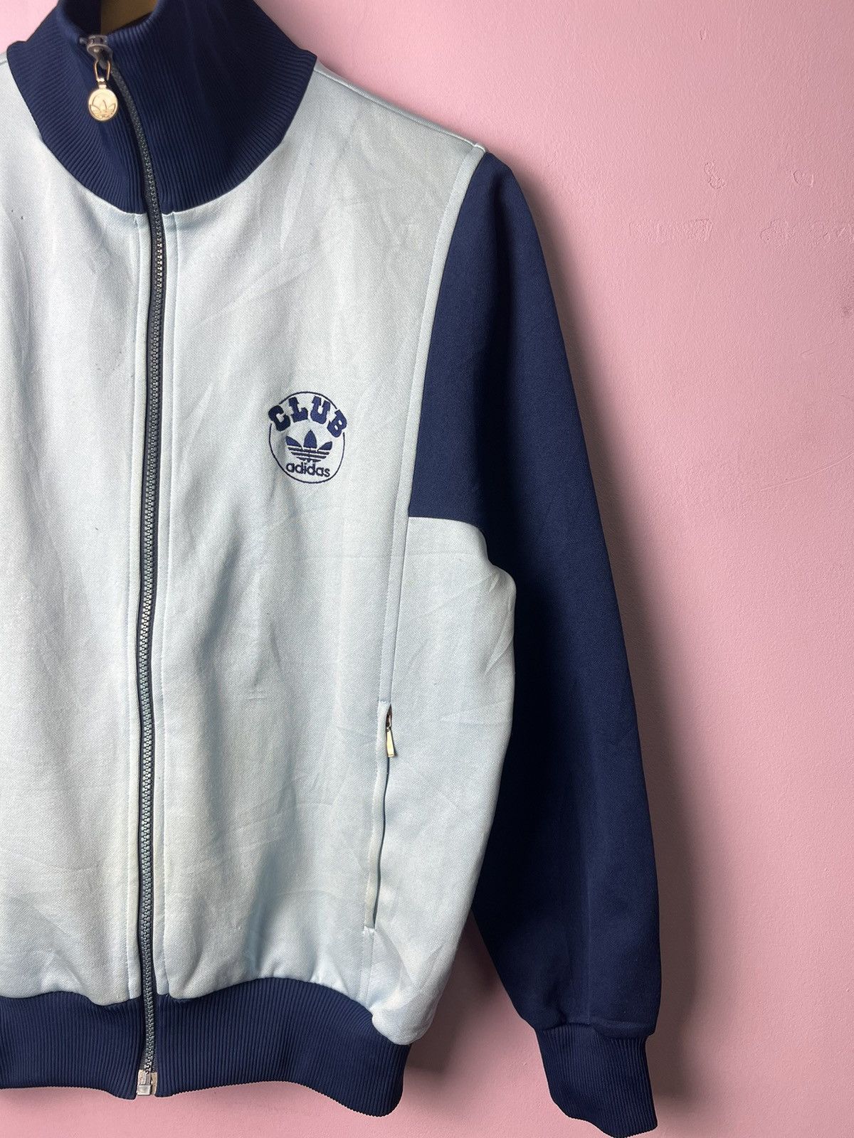 Adidas 🔥Vintage Two Tone Adidas Club Zipper Jackets Size US M / EU 48-50 / 2 - 5 Thumbnail