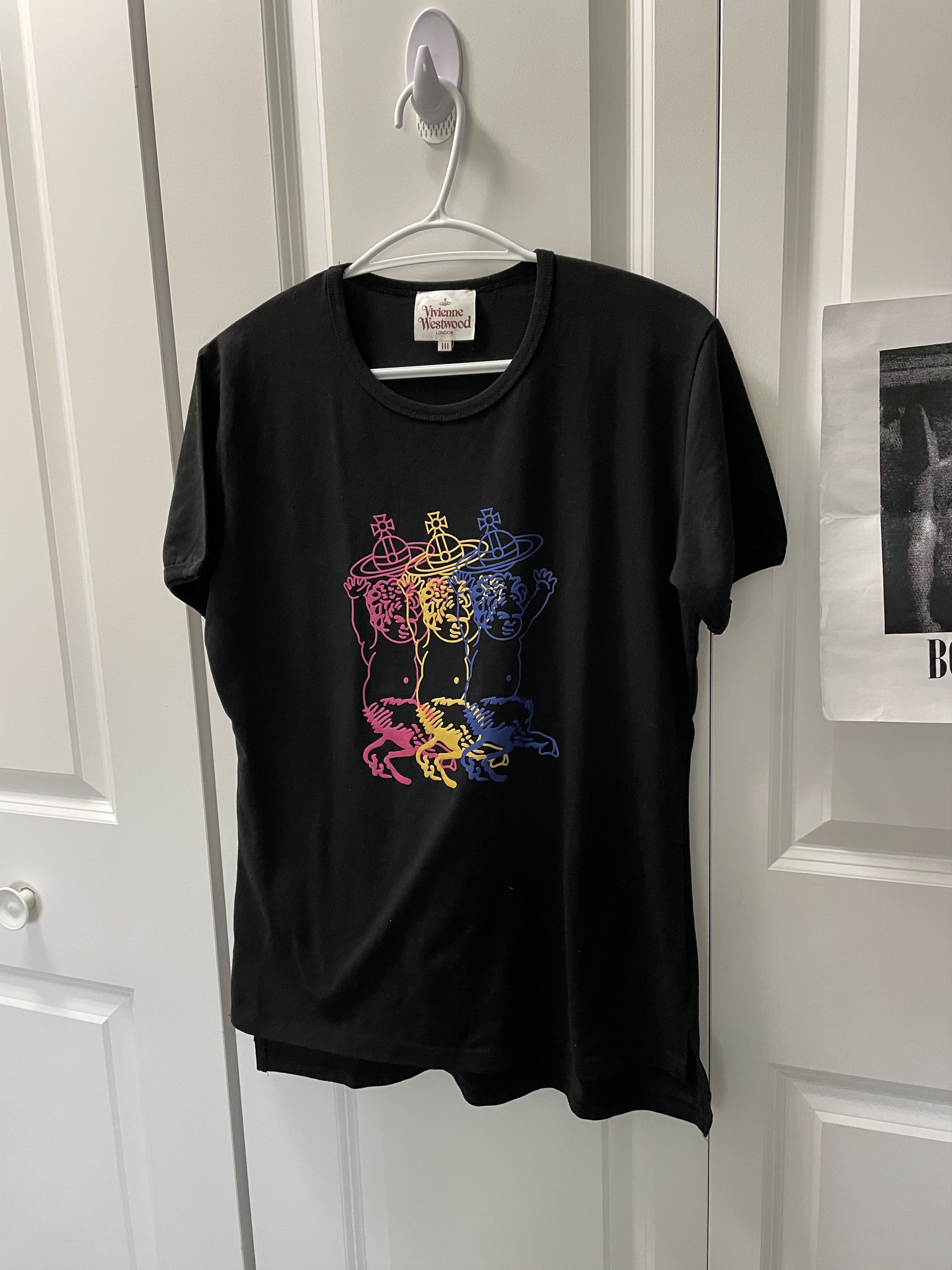image of Vivienne Westwood - OG Logo - Tee (Womens) in Black, Women's (Size Small)