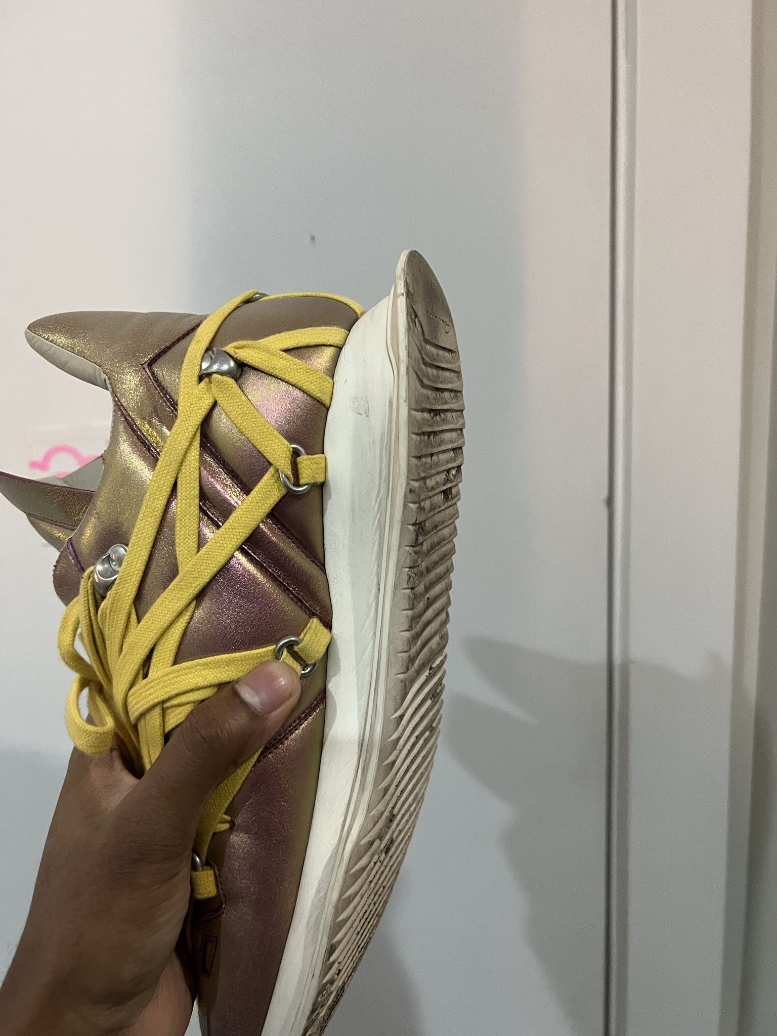 Rick Owens EXTREMELY RARE Rick Owens Tecuatl Iridescent Megalace Runner Size US 8.5 / EU 41-42 - 11 Thumbnail