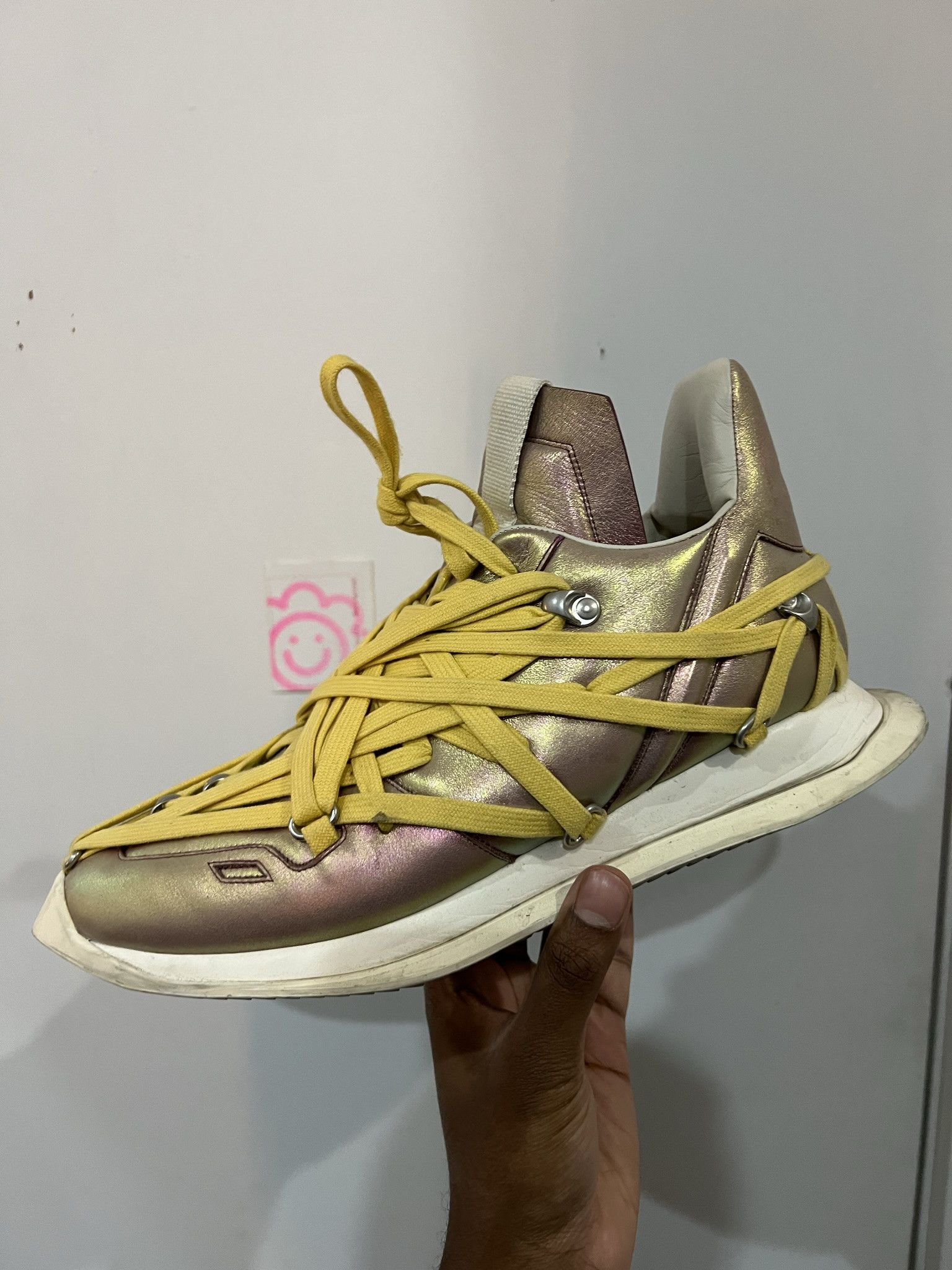 Rick Owens EXTREMELY RARE Rick Owens Tecuatl Iridescent Megalace Runner Size US 8.5 / EU 41-42 - 4 Thumbnail