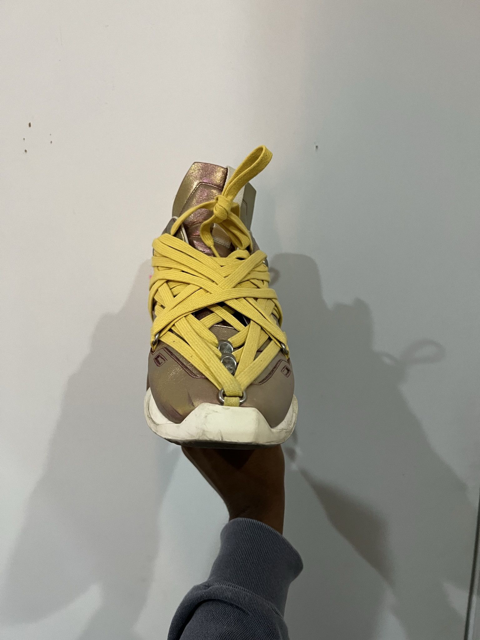 Rick Owens EXTREMELY RARE Rick Owens Tecuatl Iridescent Megalace Runner Size US 8.5 / EU 41-42 - 6 Thumbnail