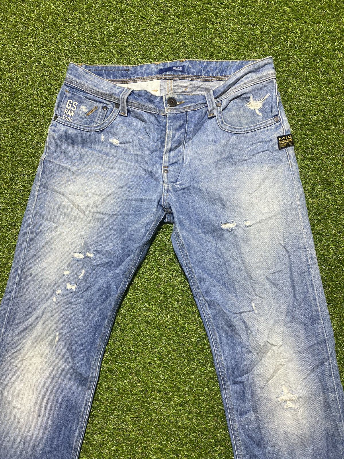 G-Star G star raw distressed jeans denim made in Italy size 31x34 Size US 31 - 2 Thumbnail